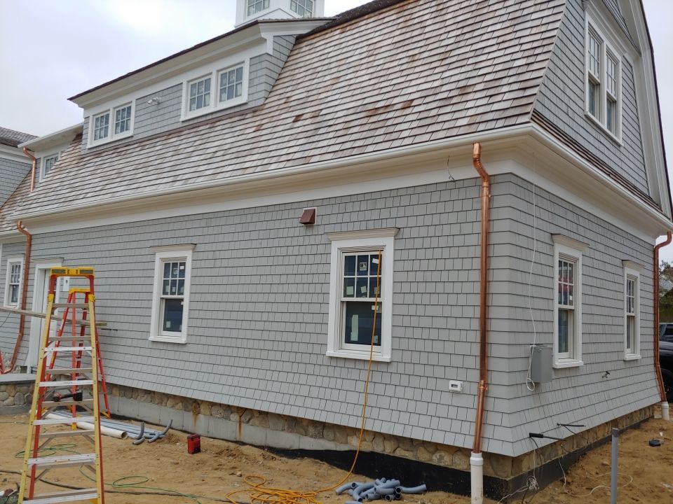 Gutter Installation using 4x6 Fiberglass Gutter in Chatham, MA by Gutter Pro Enterprises
