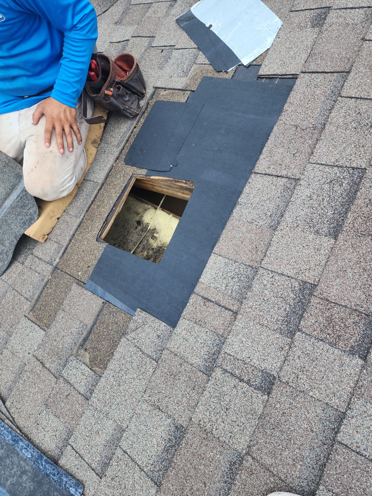 Hail Damage using Owen's Corning Duration (Lifetime) Shingles by Roof Repair Services LLC