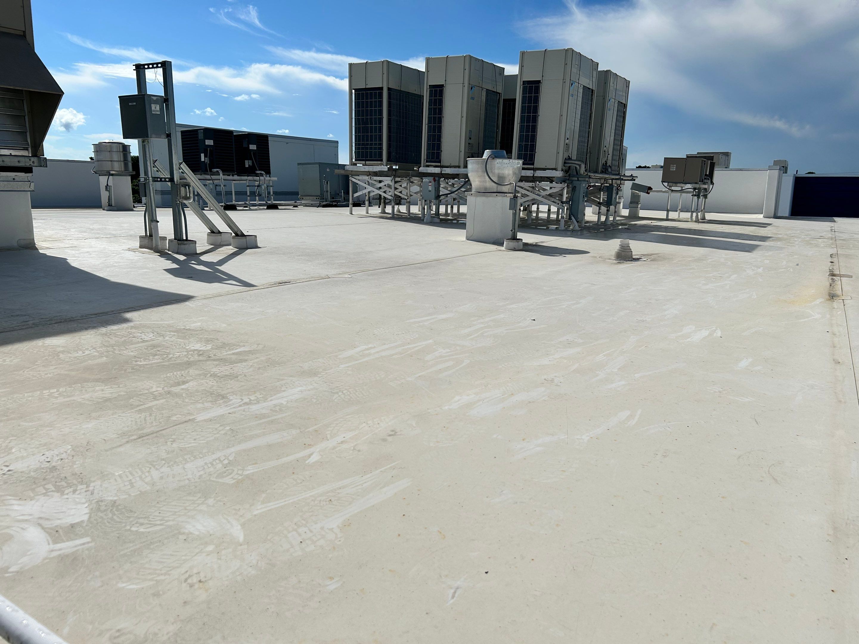 TPO Flat Roof Installation at Dade Quail Roost in Miami by AJF ROOFING INC