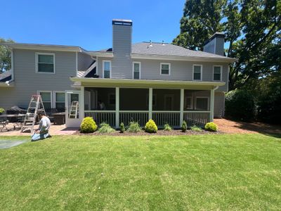 Alpharetta Exterior House Painting and Screened Porch Refresh
