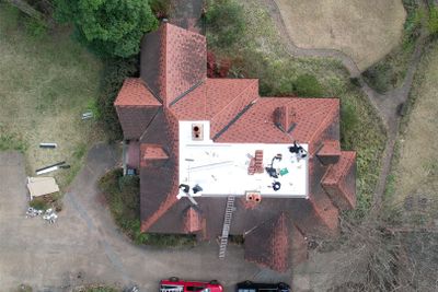 Flat Roof TPO Overlay on Clay Tile Home – Memphis, TN