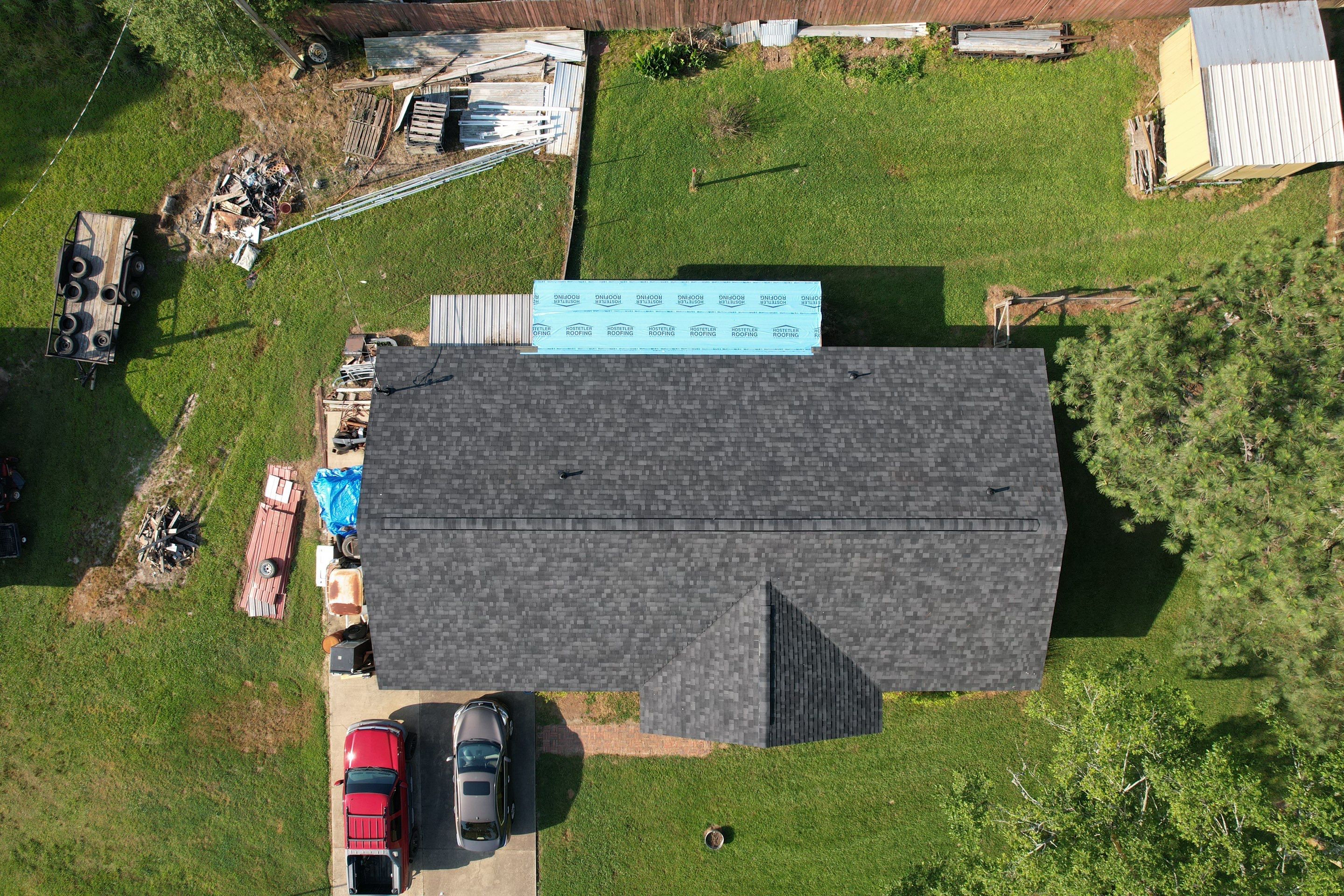 Residential Shingle Reroof using Malarkey Architectural Highlander NEX by Hostetler Roofing