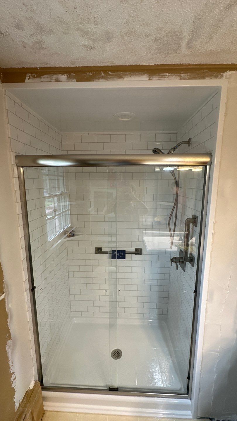 Tub to Walk-In Shower Installation in East Hampton, CT  by Yankee Home Improvement