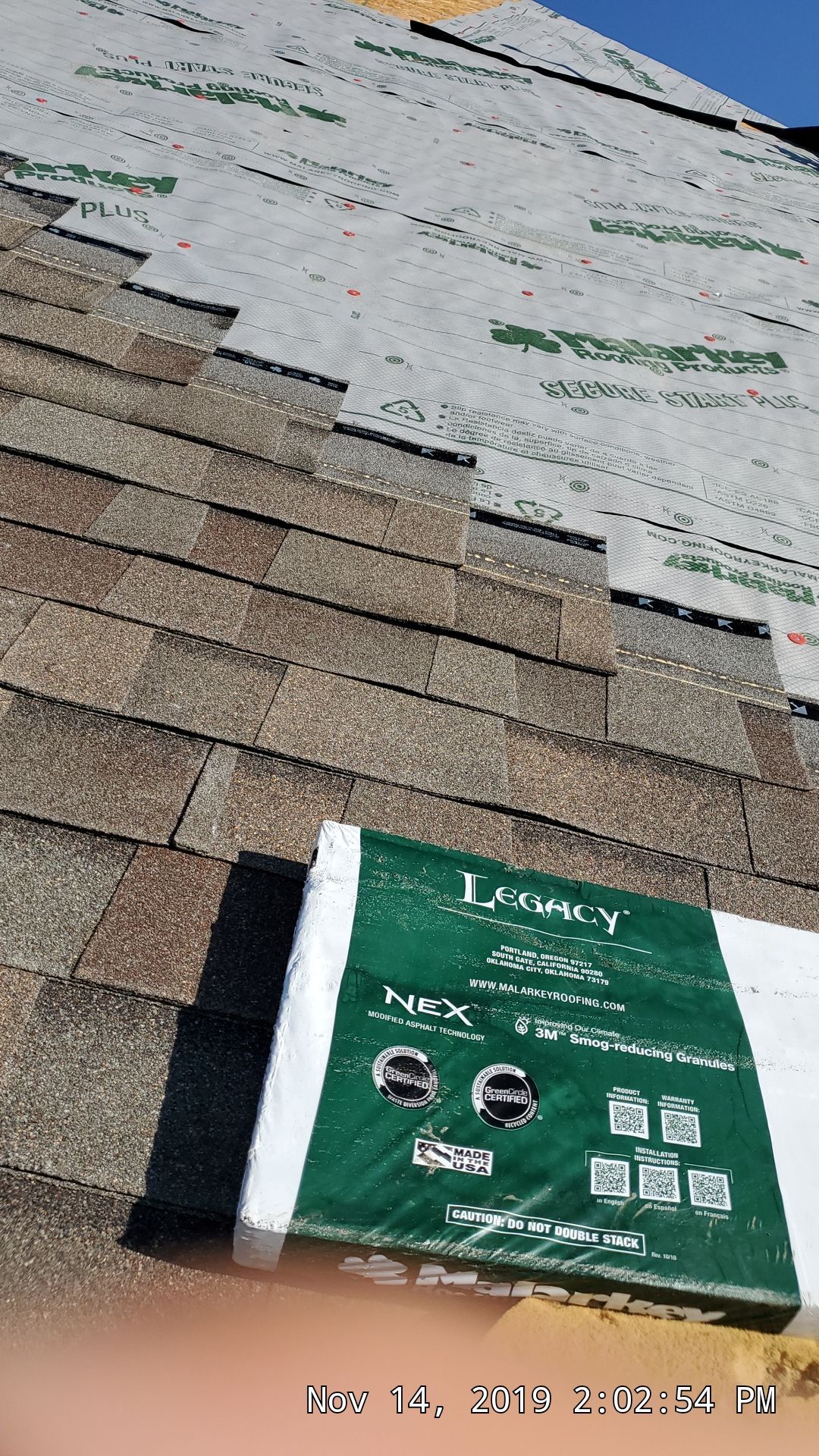 Residential Roofing Installation using Malarkey Legacy Scotchgard Shingles by Harvey Roofing & Construction