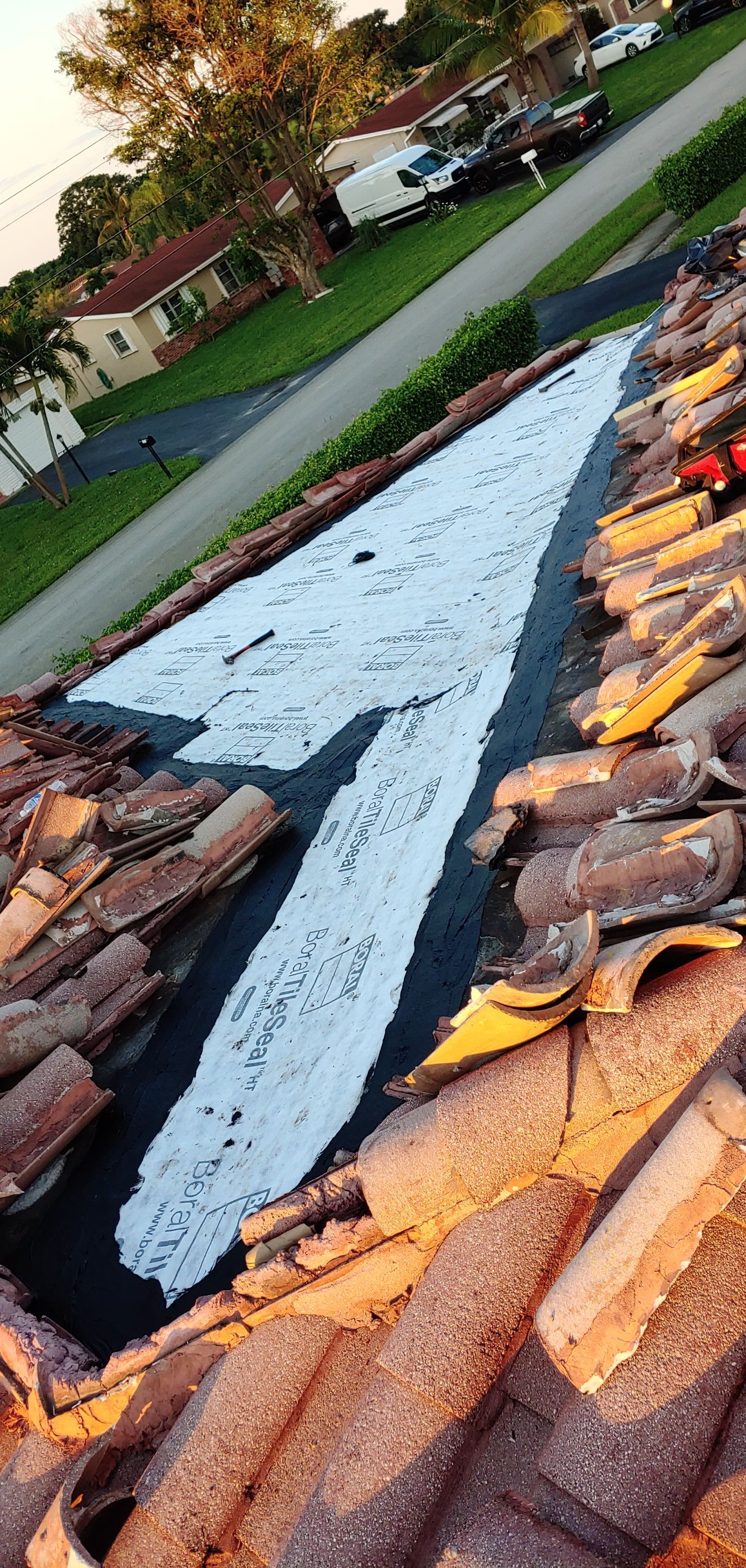 Tile Roof Repair in Pompano Beach with Structural Decking Replacement by Aastro Roofing