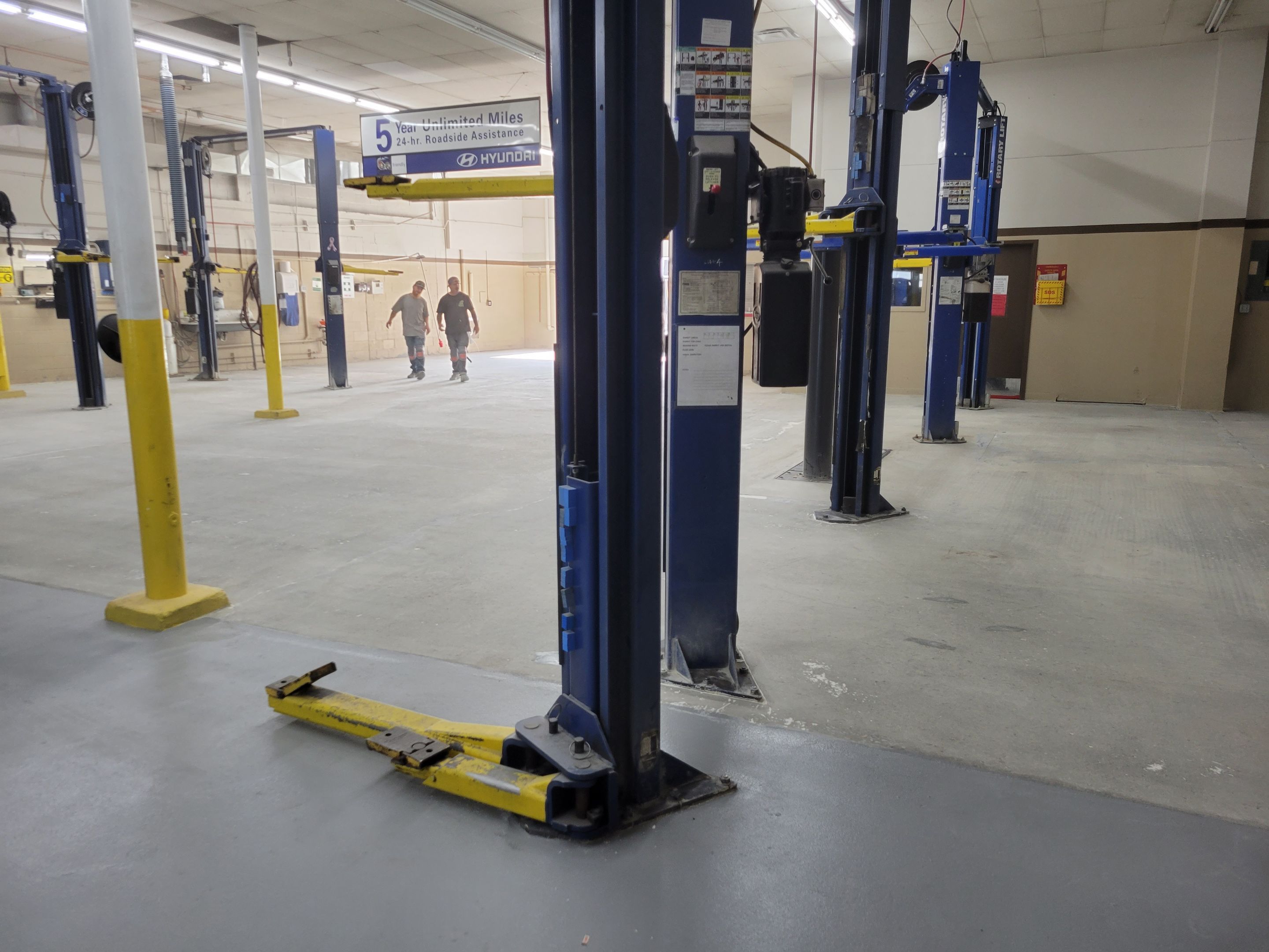 Commercial Floor Transformation using Penntek Shop Floor System by Croc Coatings, LLC