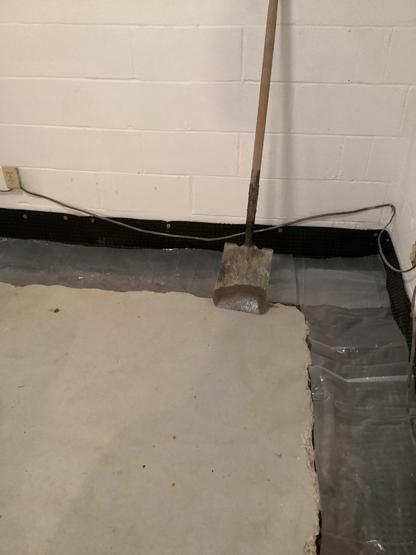 Drain tile in Woodbury by Waterproofing Northeast