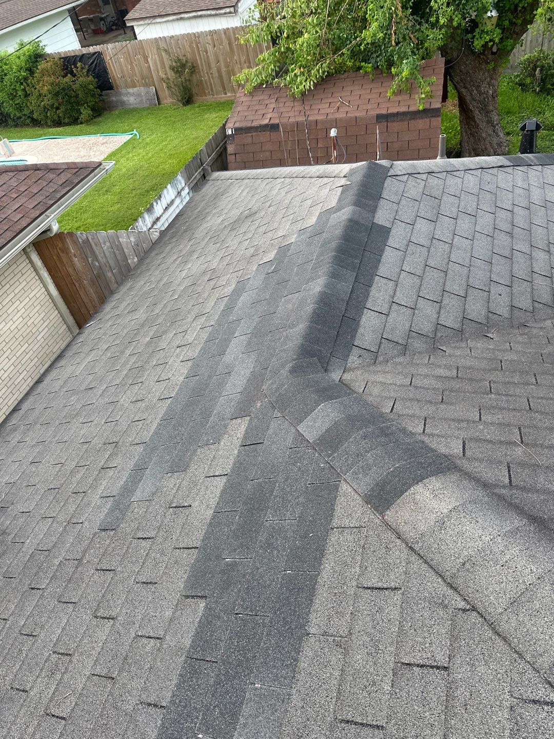 Hail Damage using Owen's Corning Duration (Lifetime) Shingles by Roof Repair Company