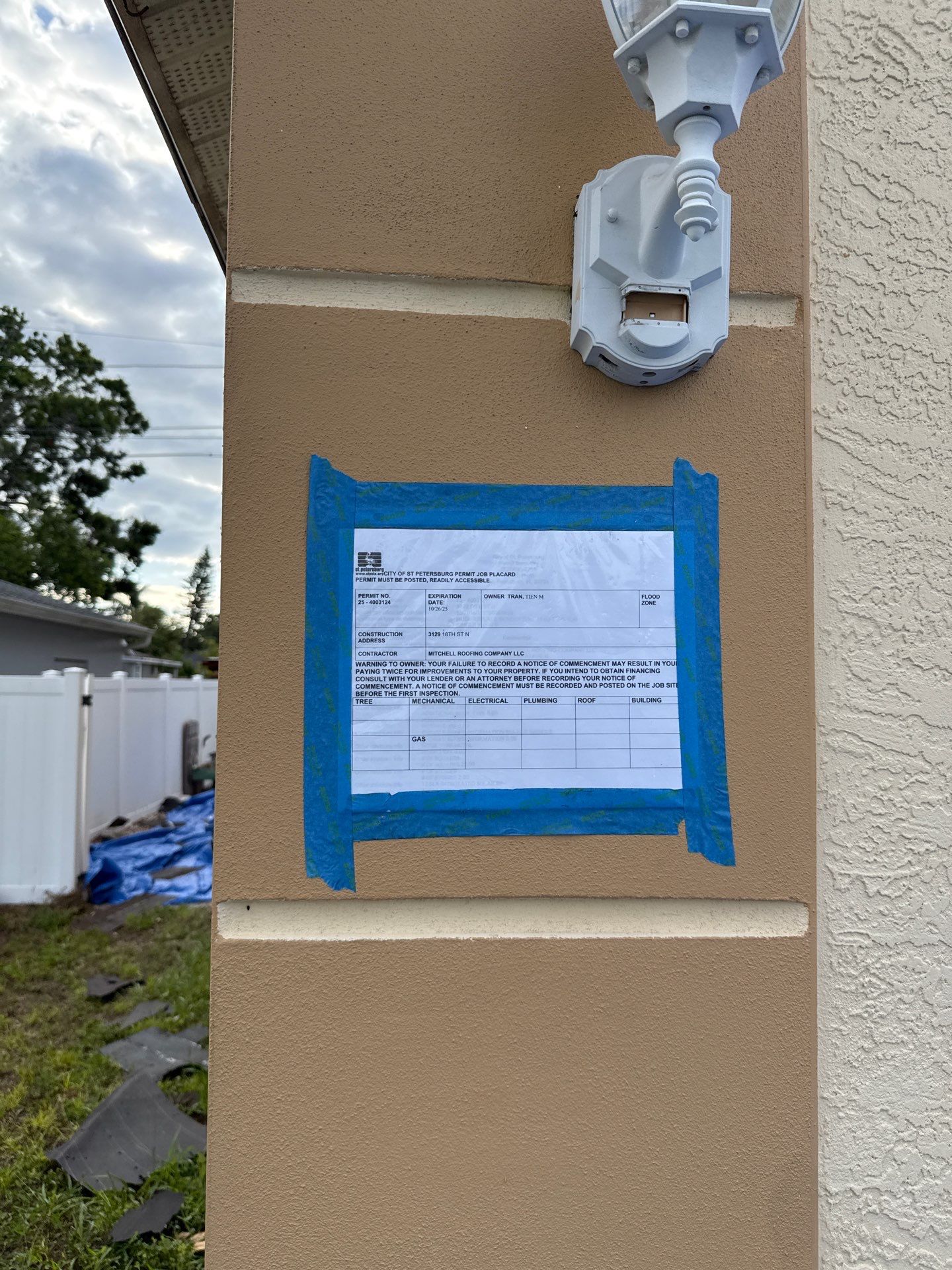 Project in St. Petersburg 33713 by Mitchell Roofing Company LLC 