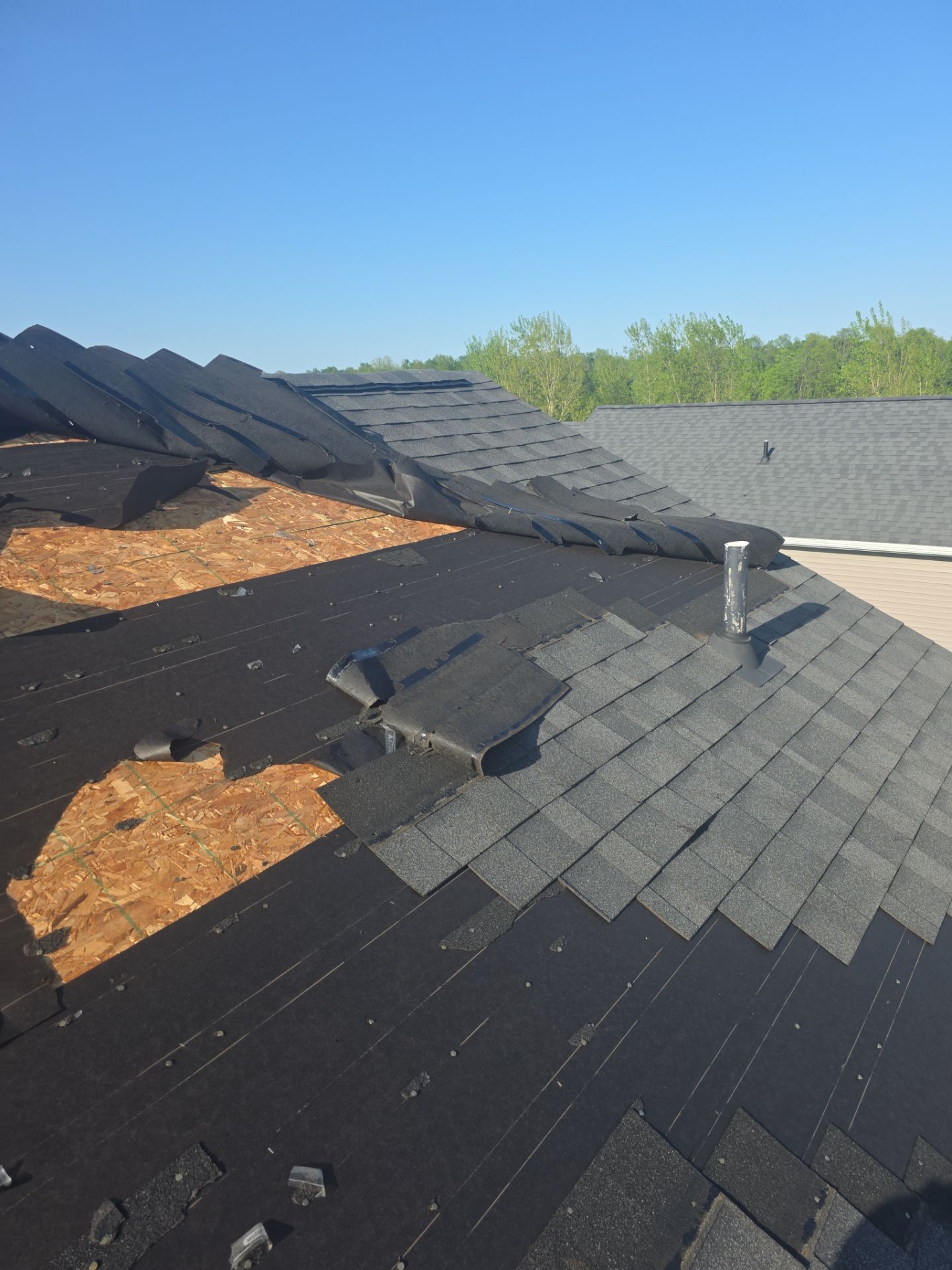 Storm Damage Repaired! by 42 North Construction, LLC.