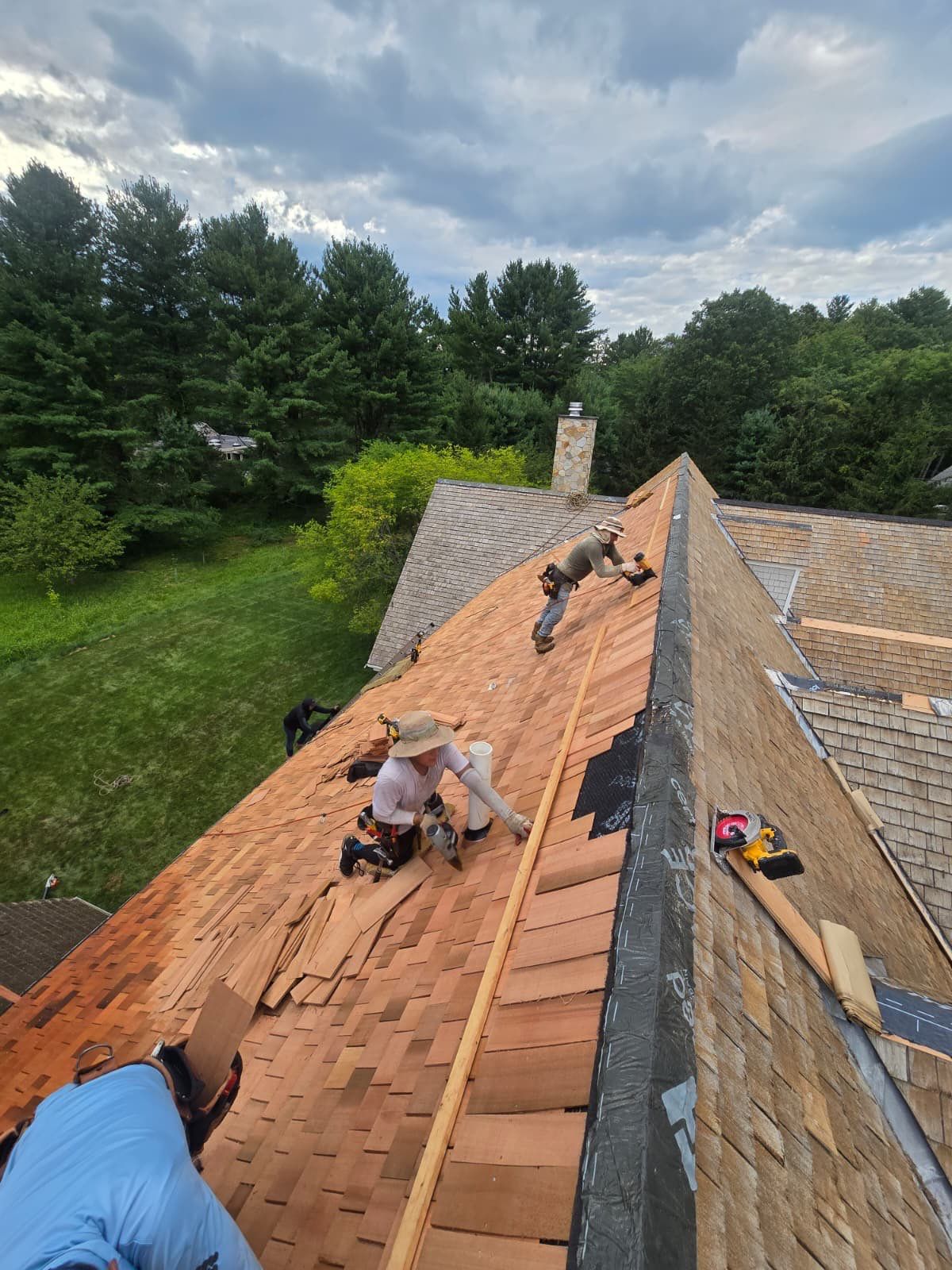 Cedar Shake Roof Restoration by Mighty Dog Roofing of Greater Middlesex County