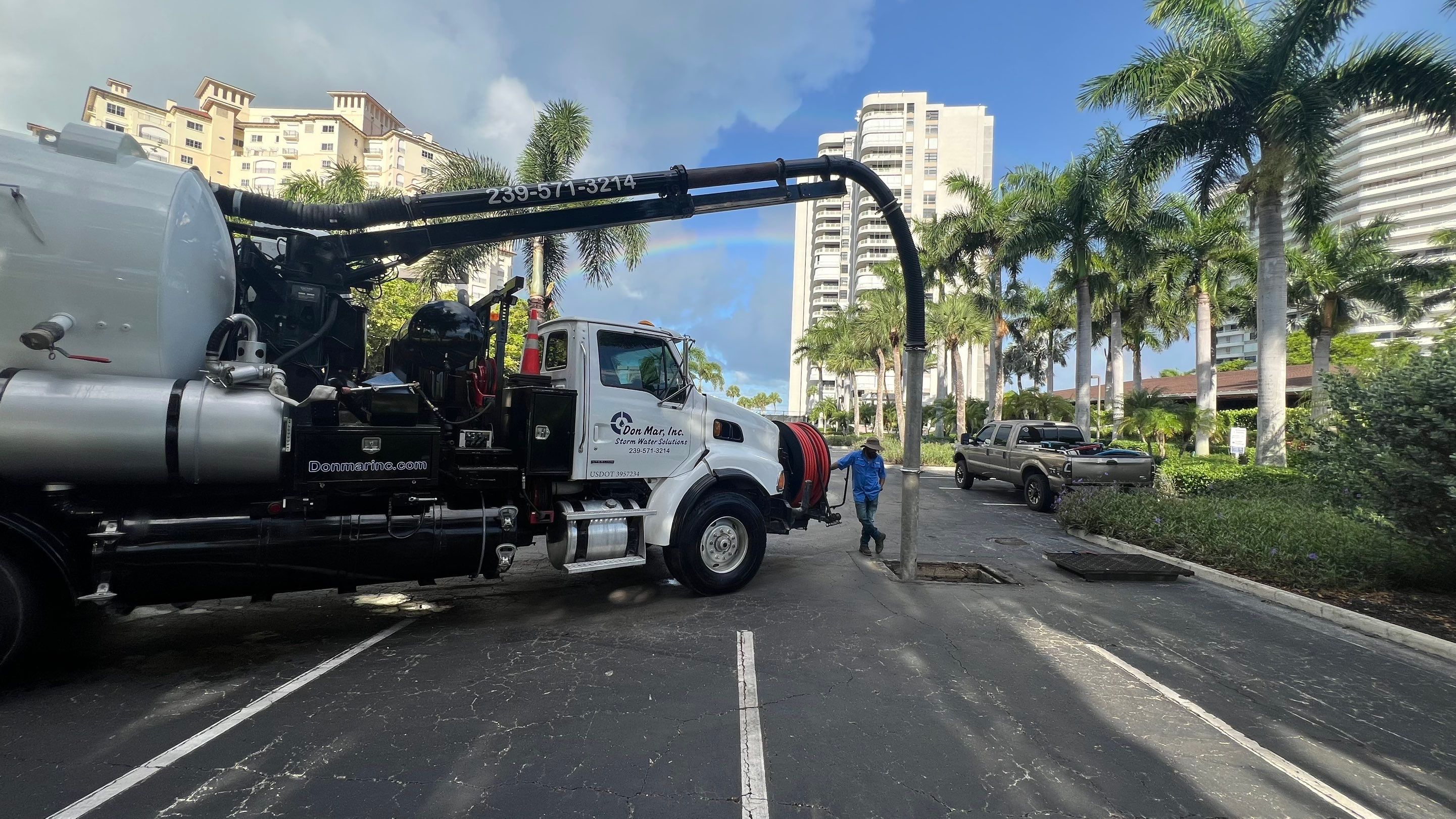 Marco Island Condo Stormwater System Maintenance and Standing Water Removal by Don Mar, Inc. Storm Water Solutions