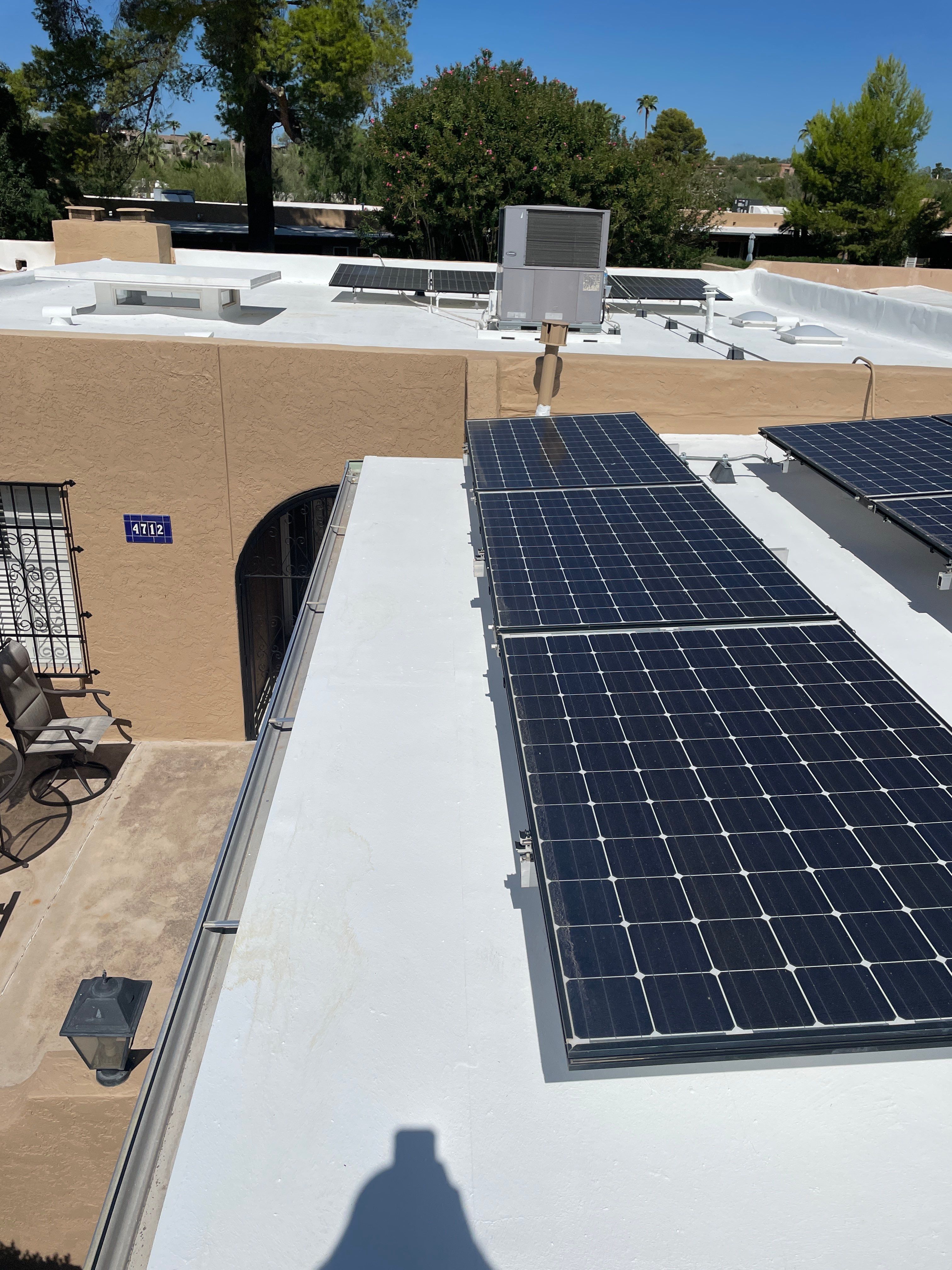 Tucson Residential Low Slope Roof Restoration and Solar Installation by West Coast Roofing AZ