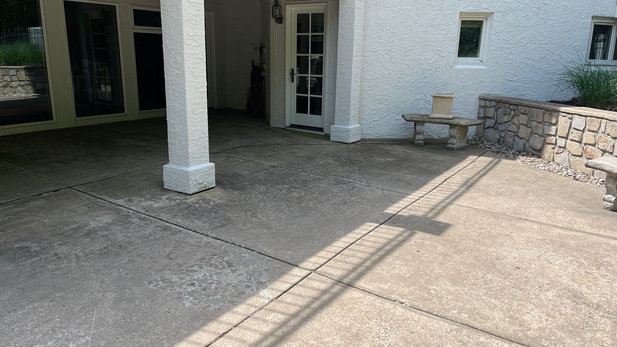 Pool Deck Resurface W/ Custom Scoreline - Olathe, KS by Big Red Decorative Concrete, LLC