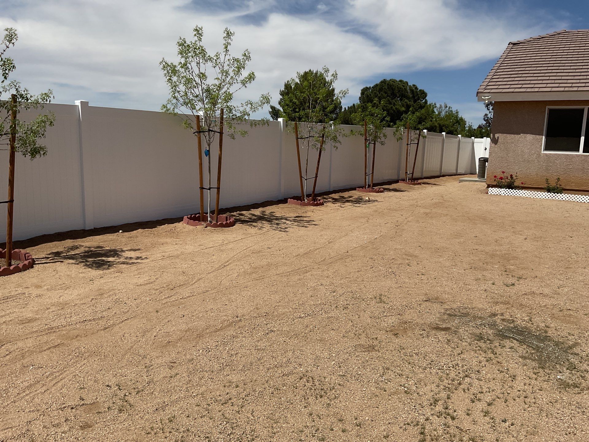 Fence Installation using Vinyl by Fence Guys Inc. 