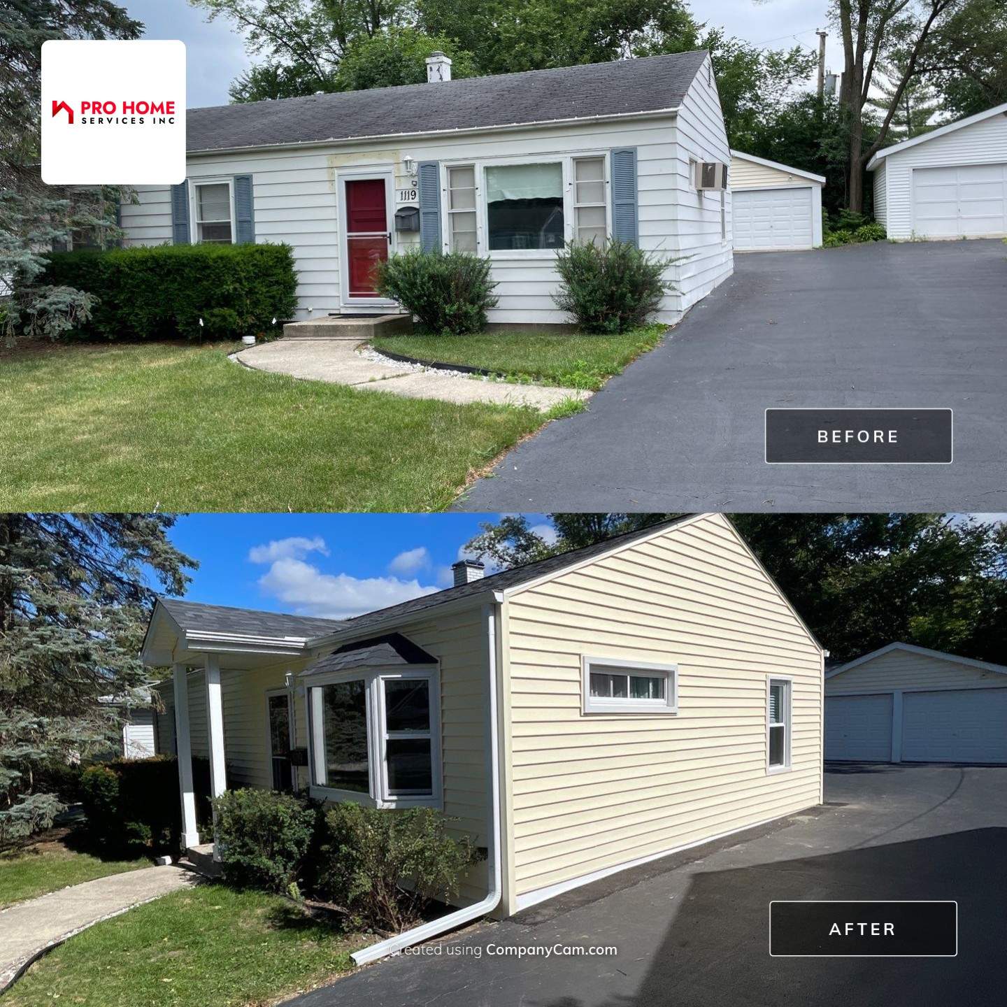 Siding Installation using Alside Charter Oak Siding by Pro Home Services Inc