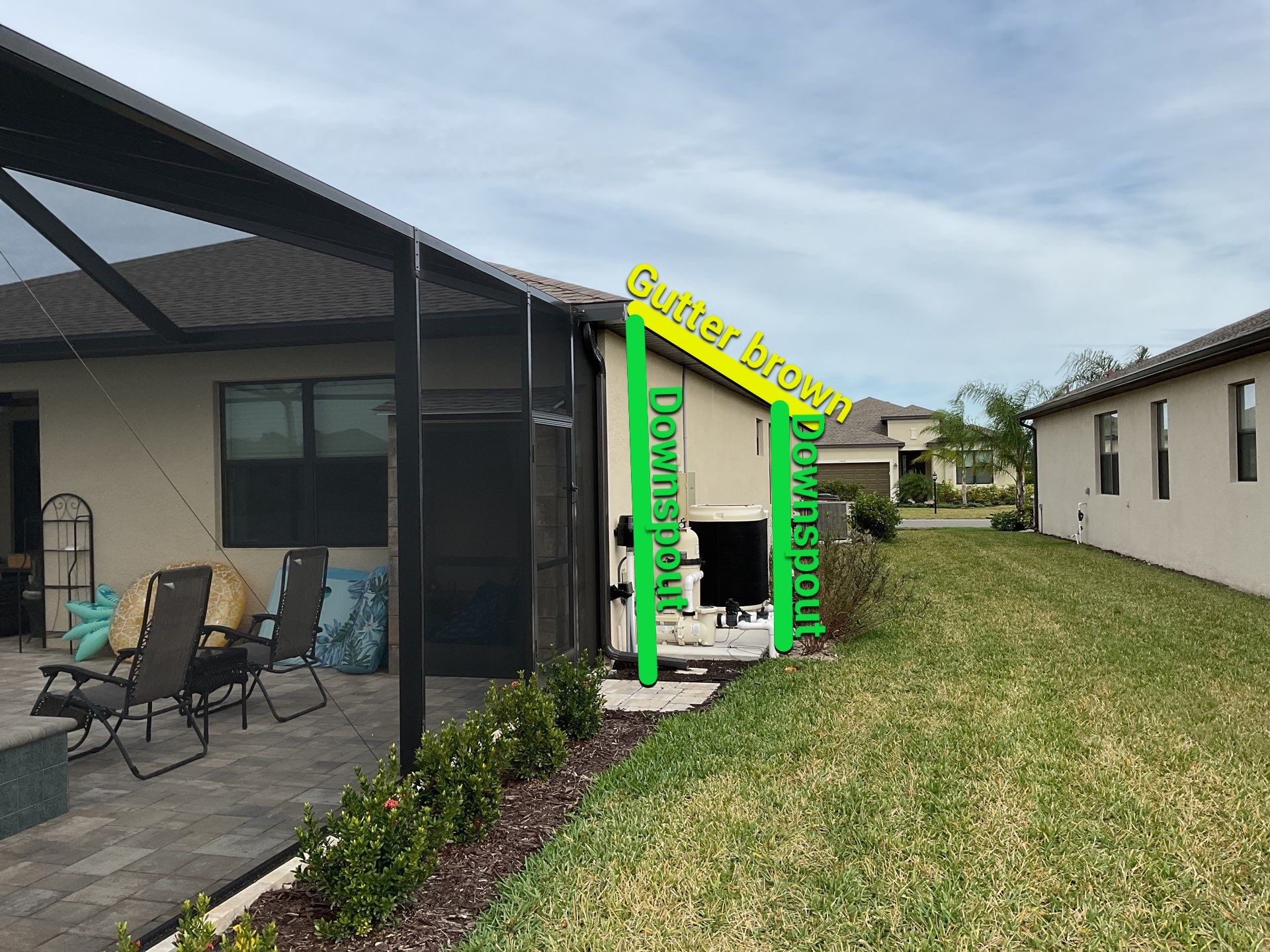 Gutter Brown Installation in Fort Myers FL by Gutter Professors