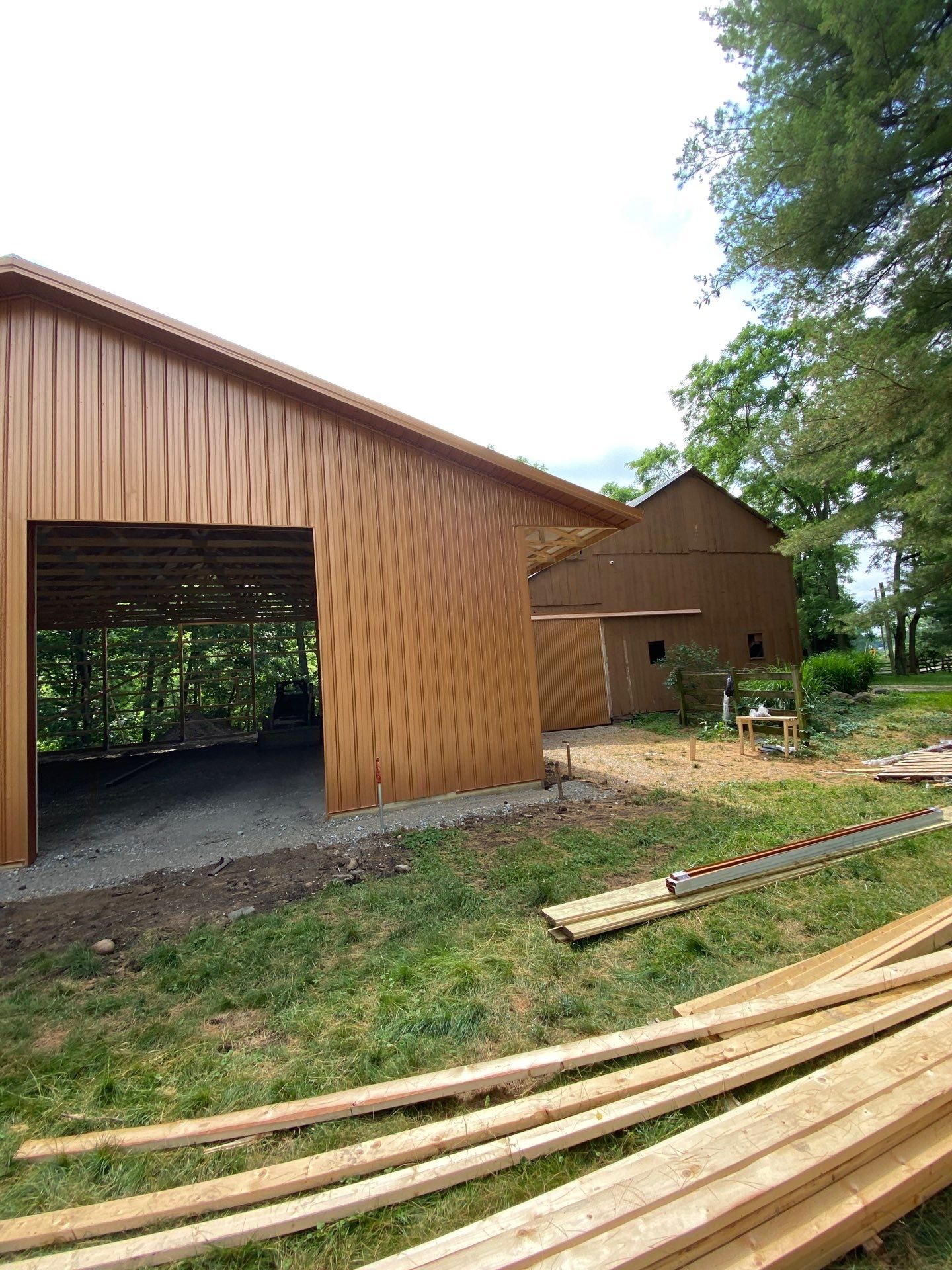 40'x50'x16' Pole Barn Project by The Barn Builders