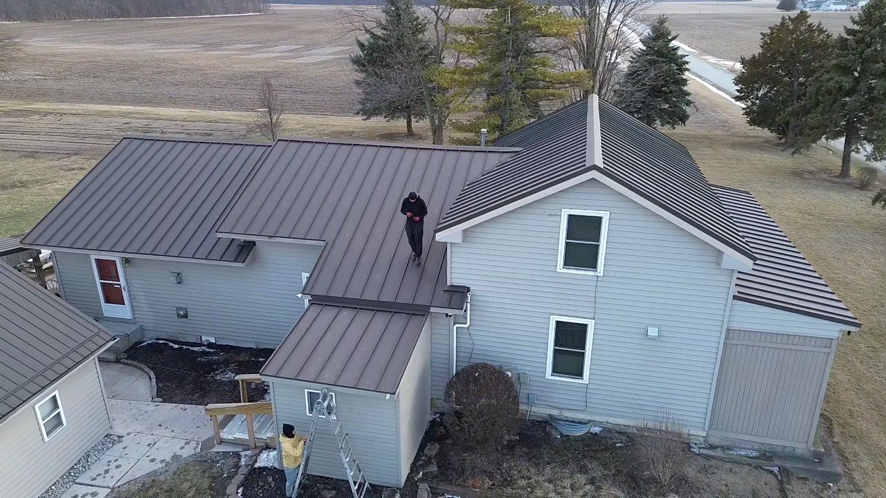Standing Seam & Exposed Fastener Metal Roof Installation – Bluffton, IN by 4Ever Metal Roofing