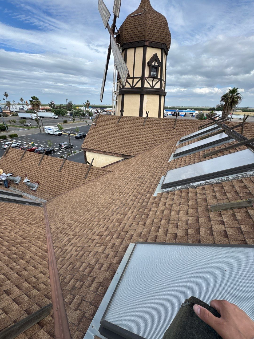 Spray foam and coatings using General Coatings acrylic coatings and spray foam by Straight Edge Roofing Inc