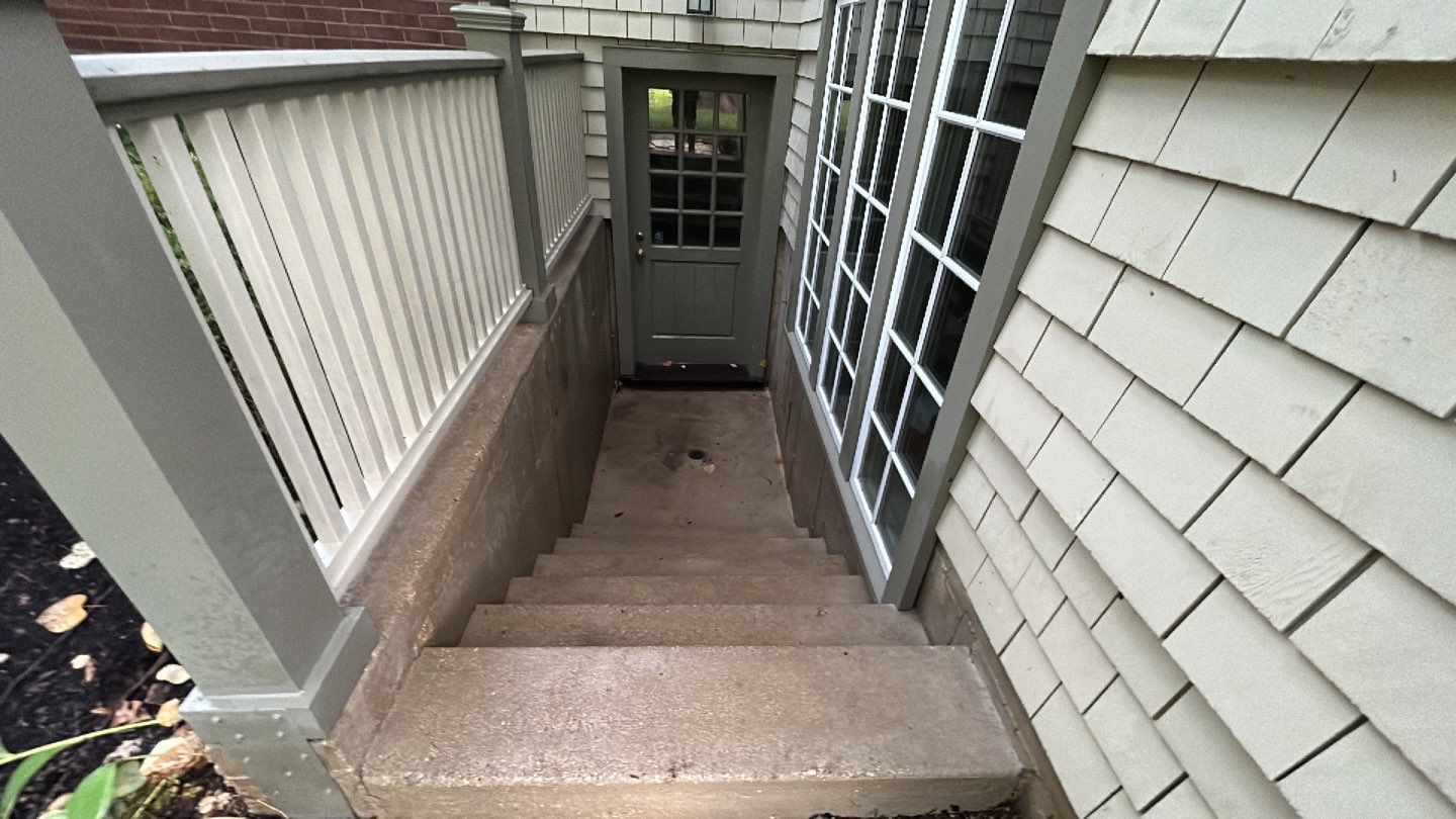 natural stone using Algaecide, soft wash soap by Northern Power Washing LLC.