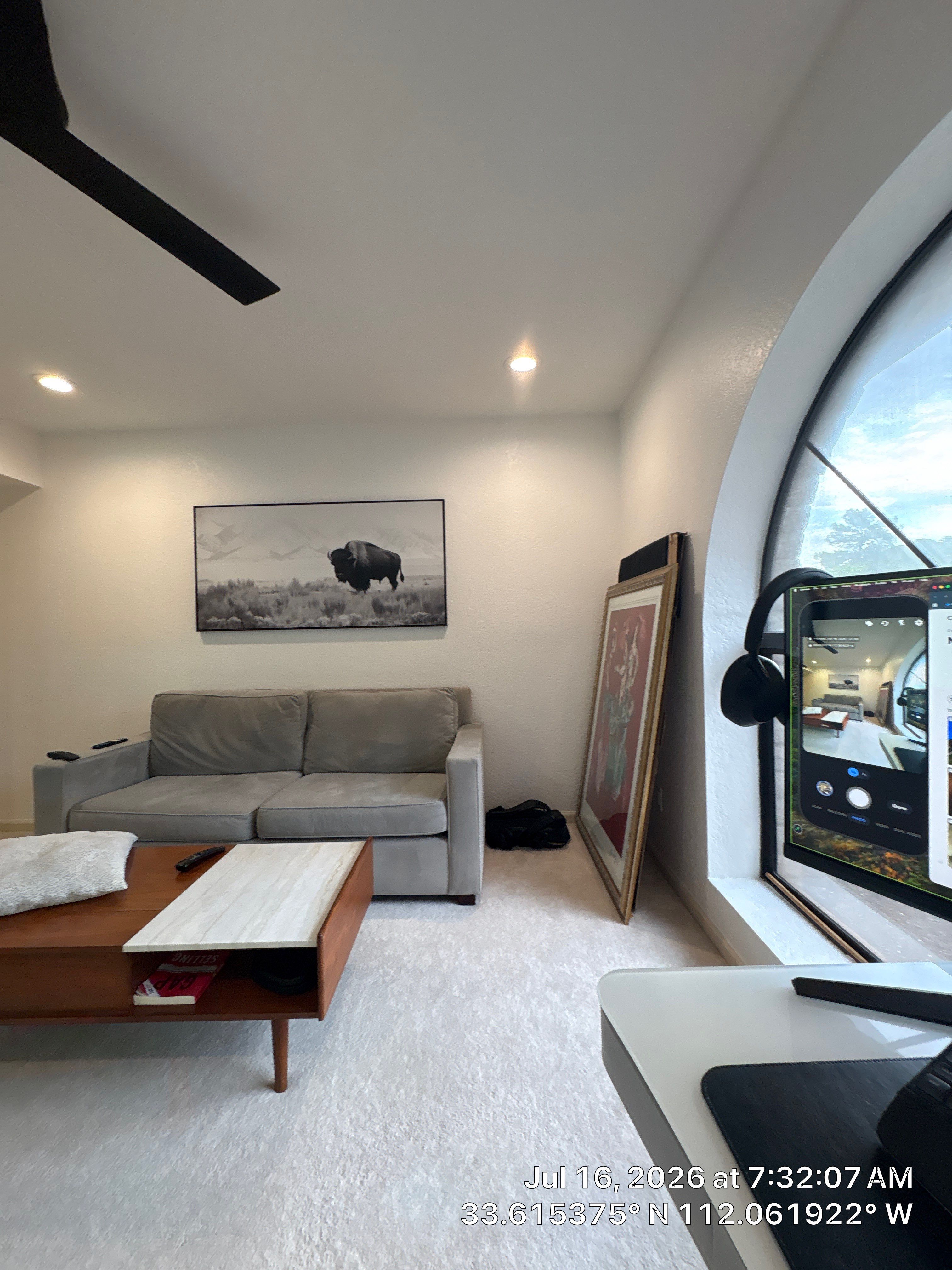 Modern Interior Renovation with Custom Accent Wall and Mirror Installation by CompanyCam Sales Demo