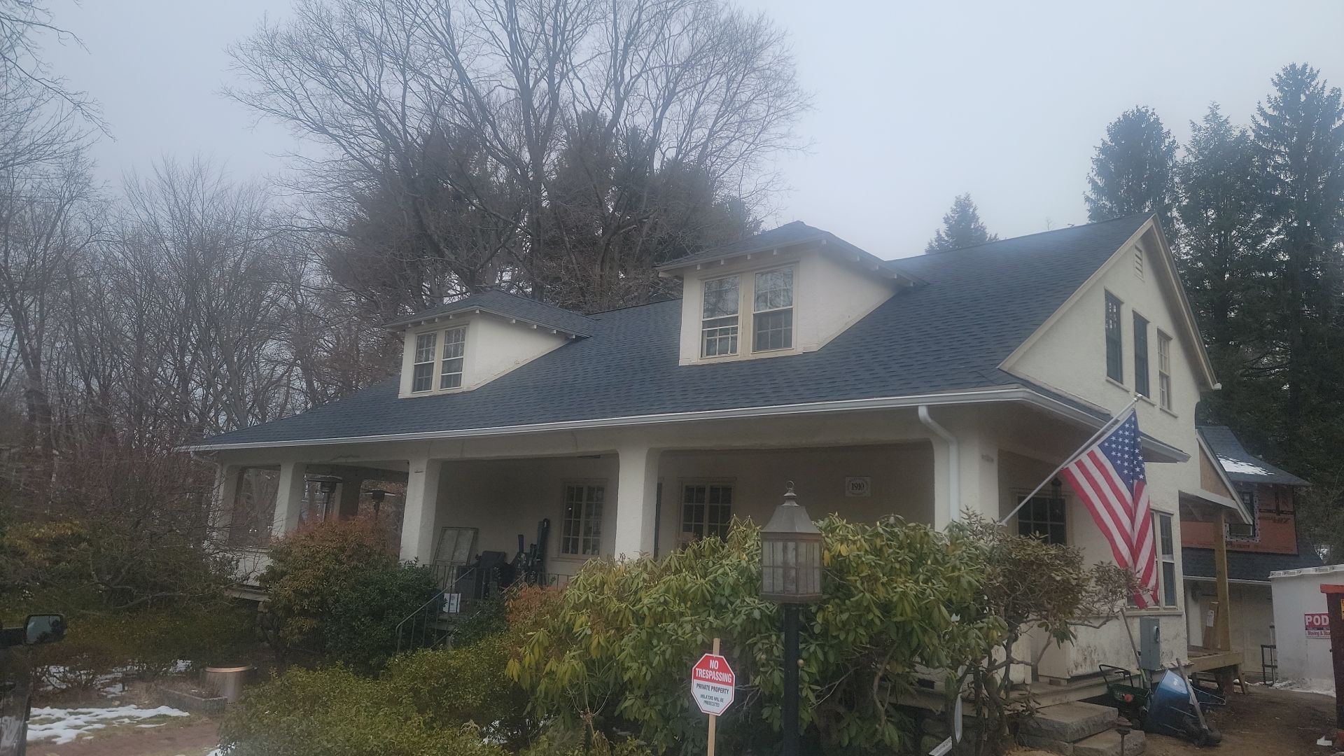 In progress: Exterior renovation in Wellesley MA by UBrothers Construction