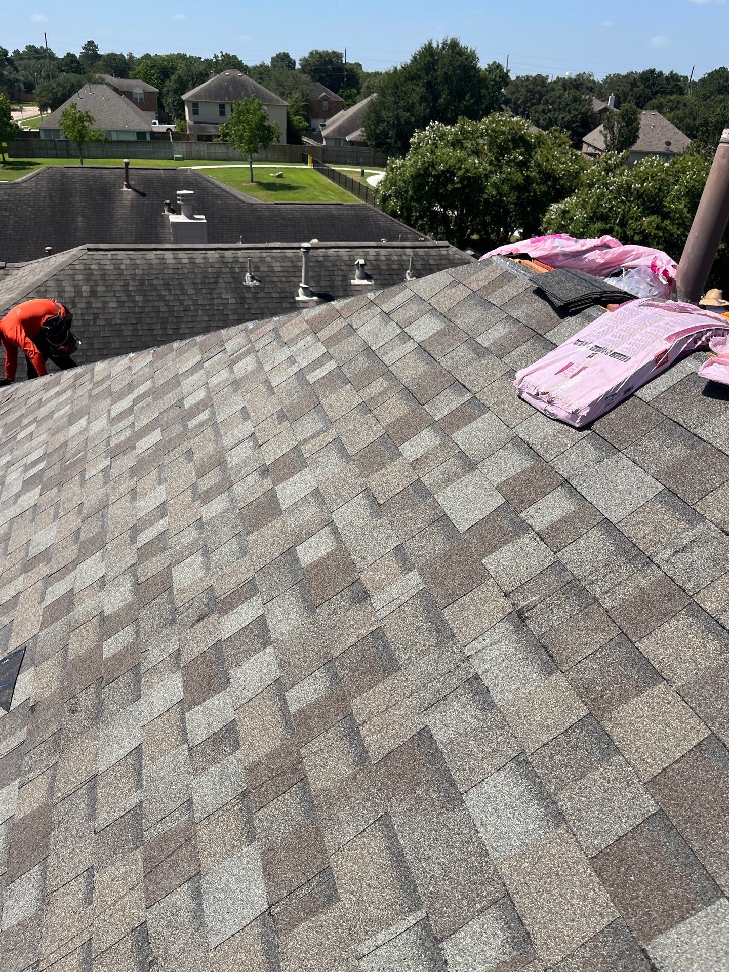 Residential Roofing Installation using Owen's Corning Duration (Lifetime) Shingles by Roof Repair Company
