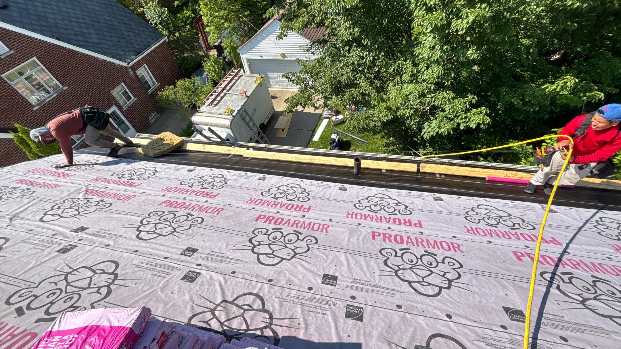 Roof Replacement using Owens Corning Desert Rose by 180 Contractors