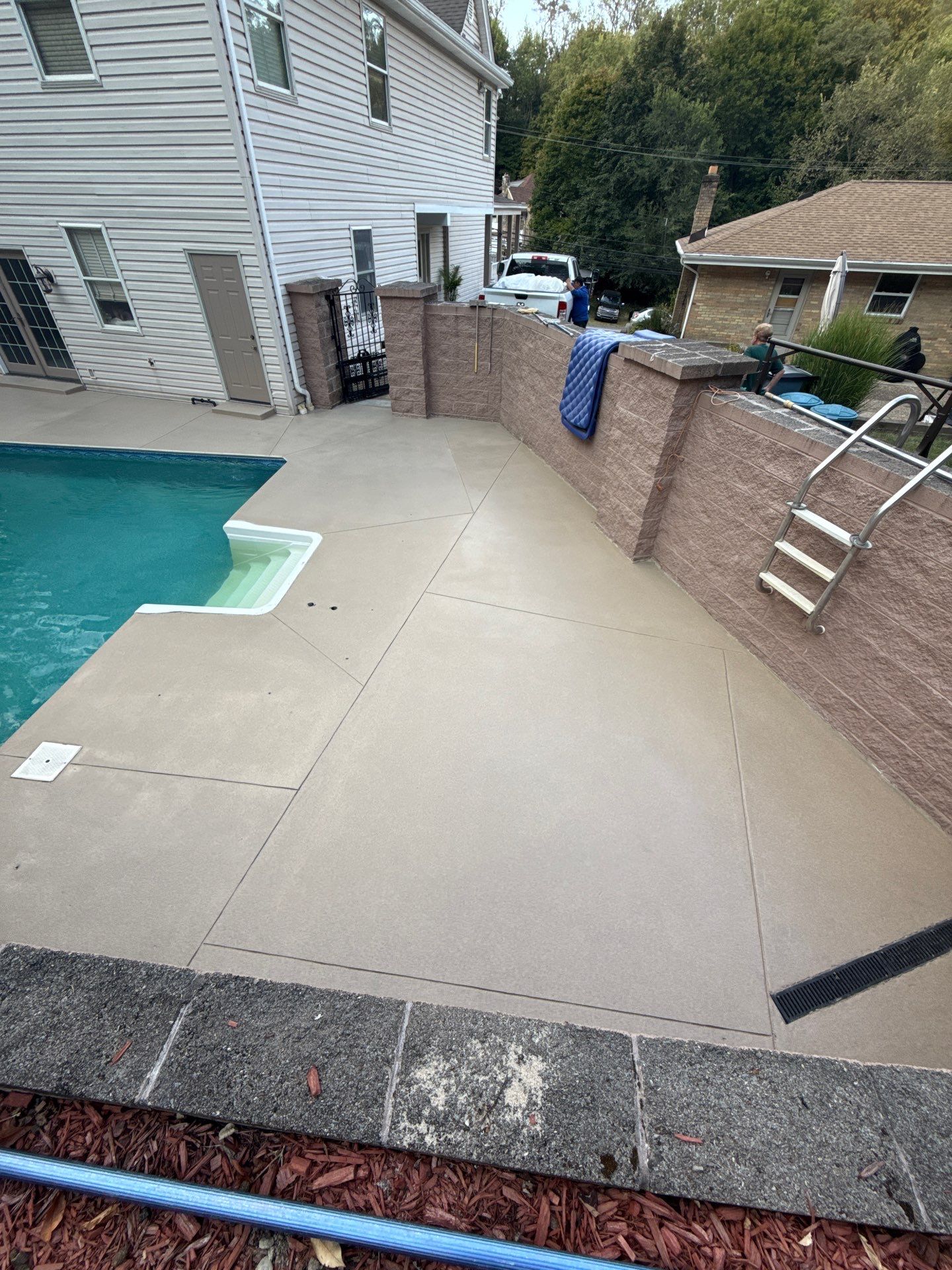 Oxford Pool Deck Project in McKees Rocks by Floors in a Day, Inc