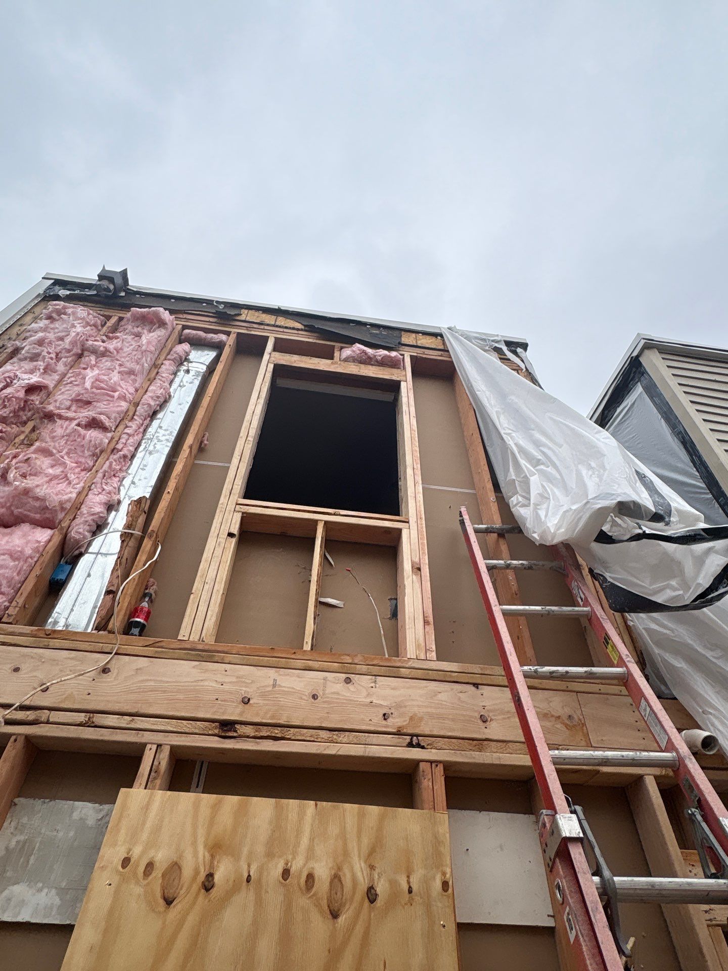 Back Wall Siding Replacement & Breezeway Roof. by Philadelphia Quality Roofing