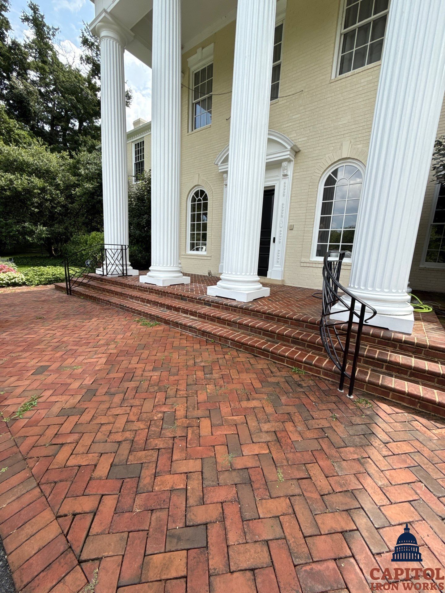 Modern Chippendale Iron Railings – Residential Installation – Potomac, MD by Capitol Iron Works