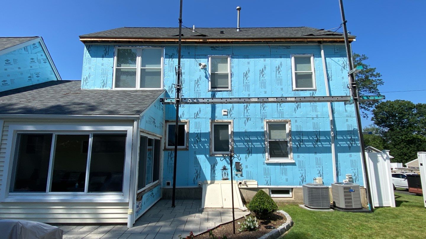 Residential Roofing Installation using Owens Corning TruDefinition & Certainteed Cedar Impressions Pacific Blue by A Plus Exterior