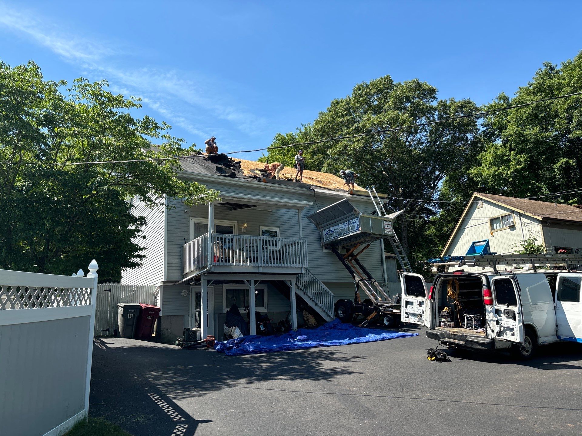 Residential Roofing Installation using Owens Corning TruDefinition Duration - Estate Gray by A Plus Exterior