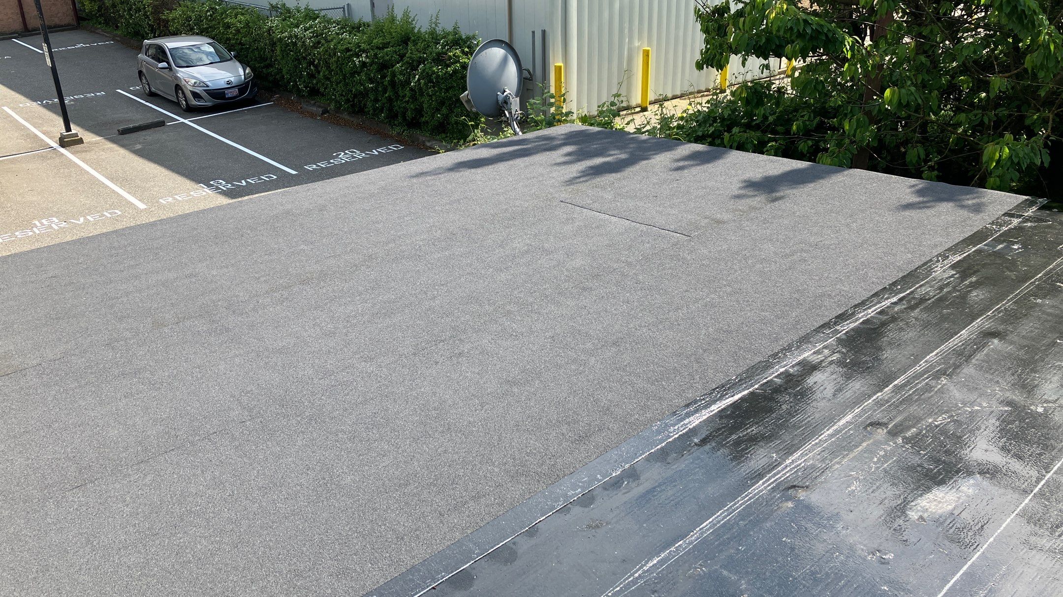 Residential ReRoofing Installation using IKO 2ply sbs by Top Notch Roofing Inc