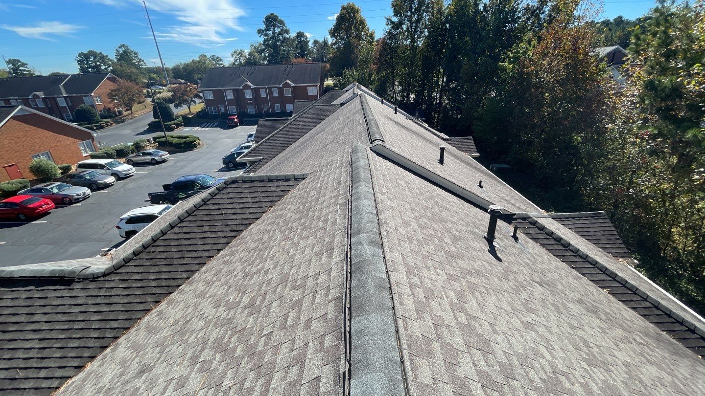 Weekend install for this commercial building to eliminate disruption to the businesses by Georgia Roof Advisors