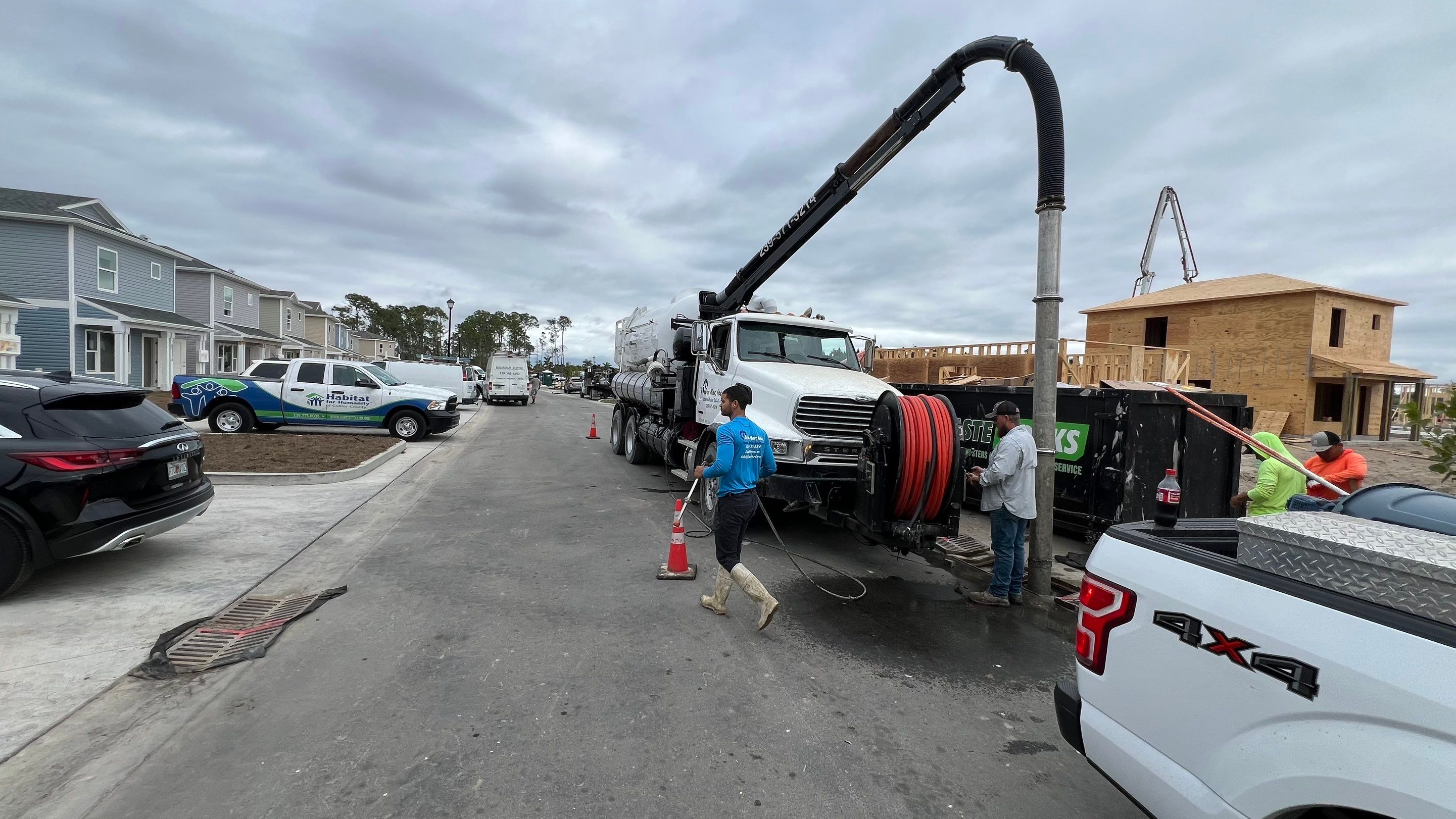 New Community Stormwater System Catch Basin Cleaning by Don Mar, Inc. Storm Water Solutions