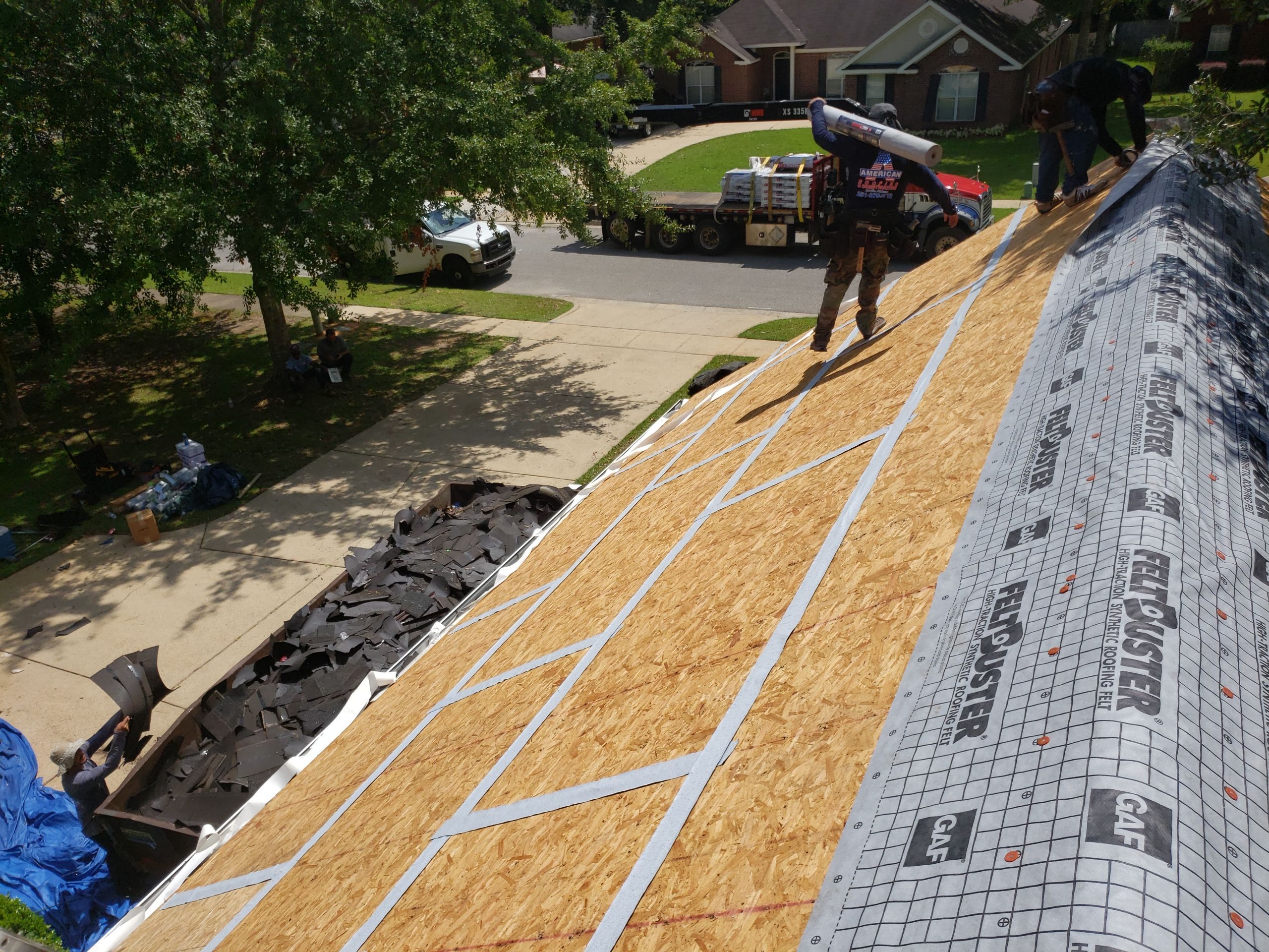 Residential Roofing Installation using Roof Replacement by American Roofing & Construction LLC
