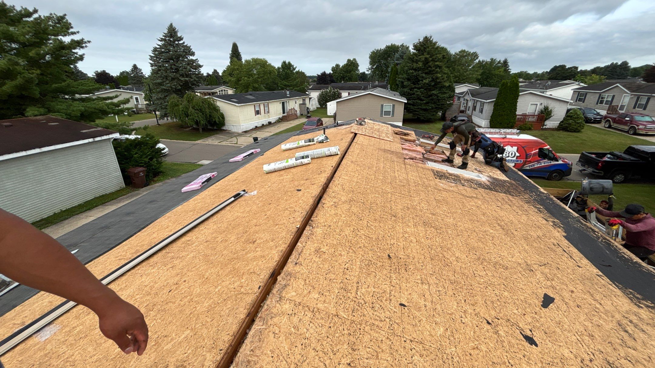 Roof Replacement using Owens Corning Sierra Gray by 180 Contractors