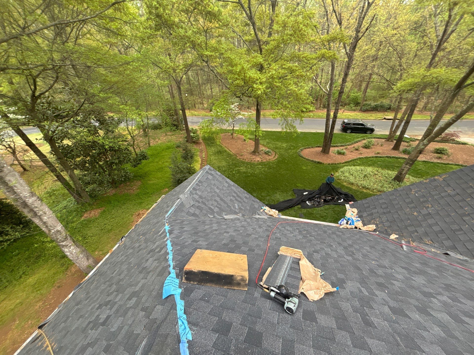 Spartanburg Residential Roof Replacement with Architectural Shingles and Skylights by Roofers LLC