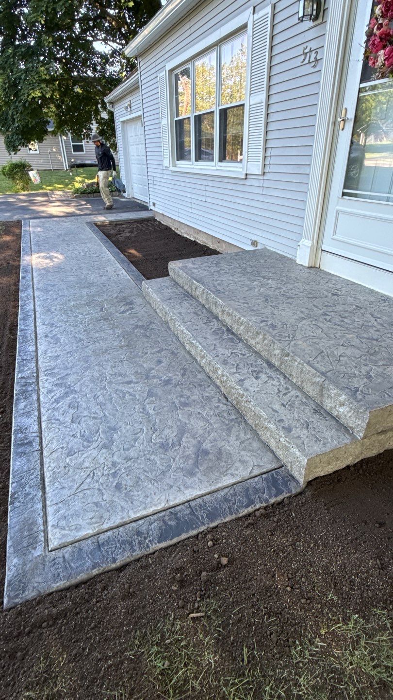 Oxford Slate Stamp in Macedon by NG Masonry & Construction LLC