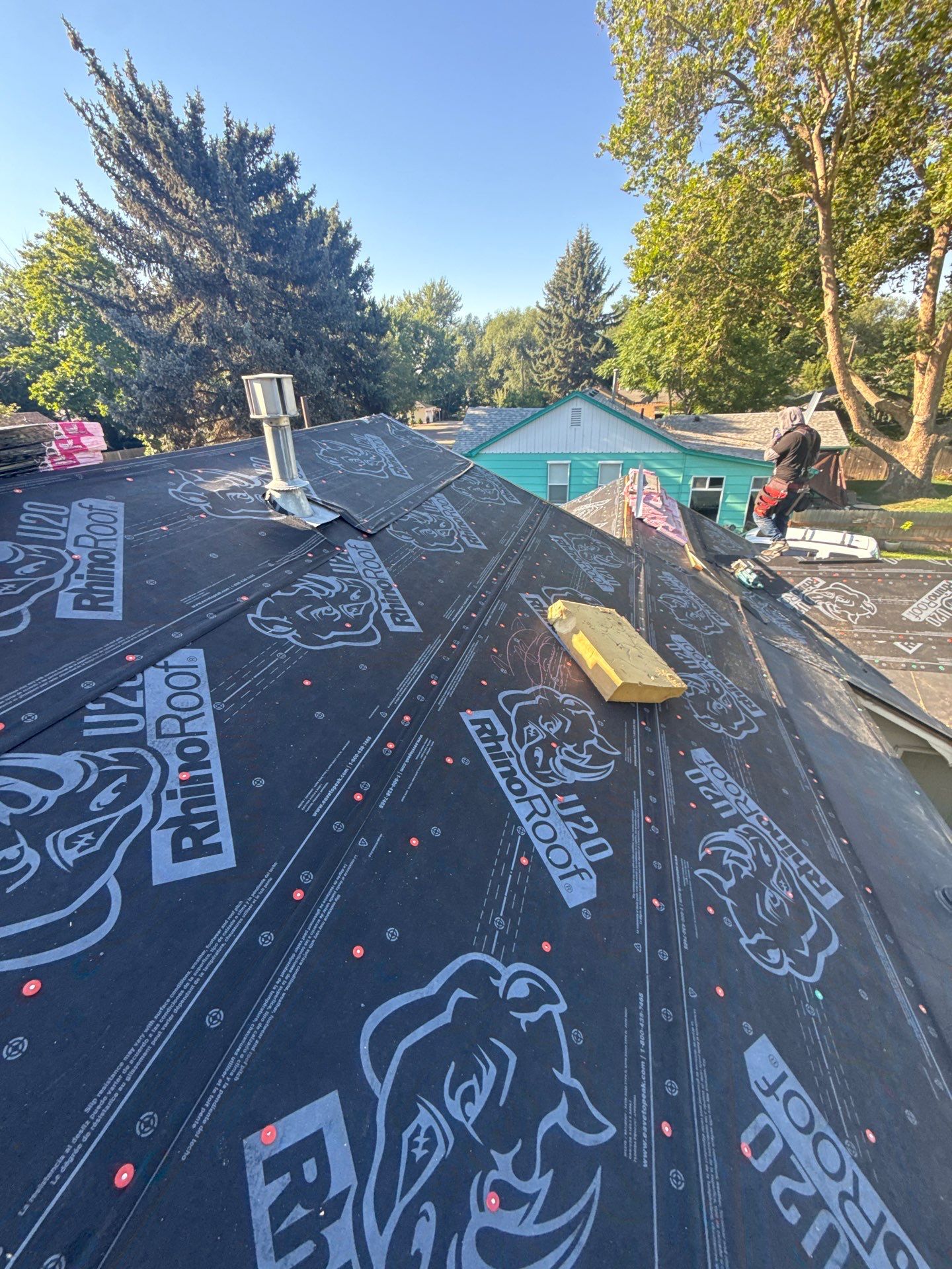 Residential Roof Replacement With Gray Architectural Shingles in Boise by Olive Roofing