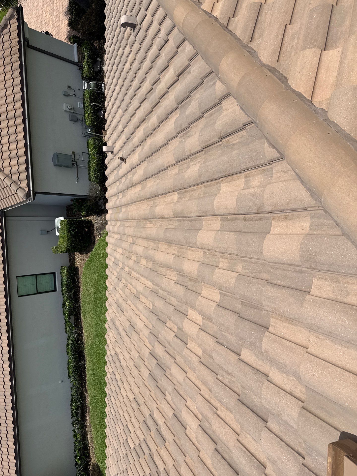 Neighboring Tile Roof Cleaning with Gutter Runoff Control – Palmetto, FL by Sunshine AquaWash