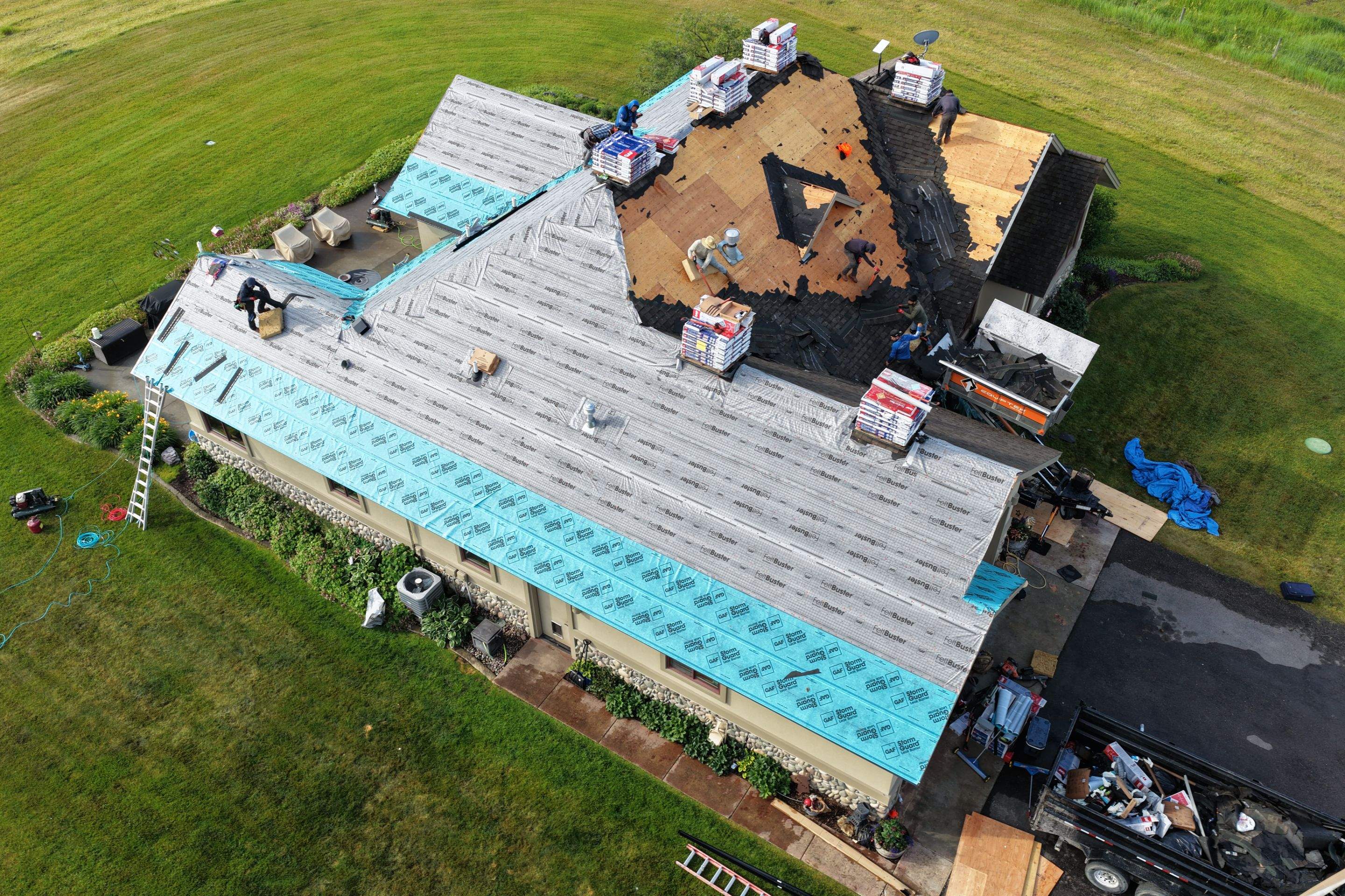 Roof Replacement using GAF Timberline HDZ - Midnight Mesa  by Montana Roofing Solutions