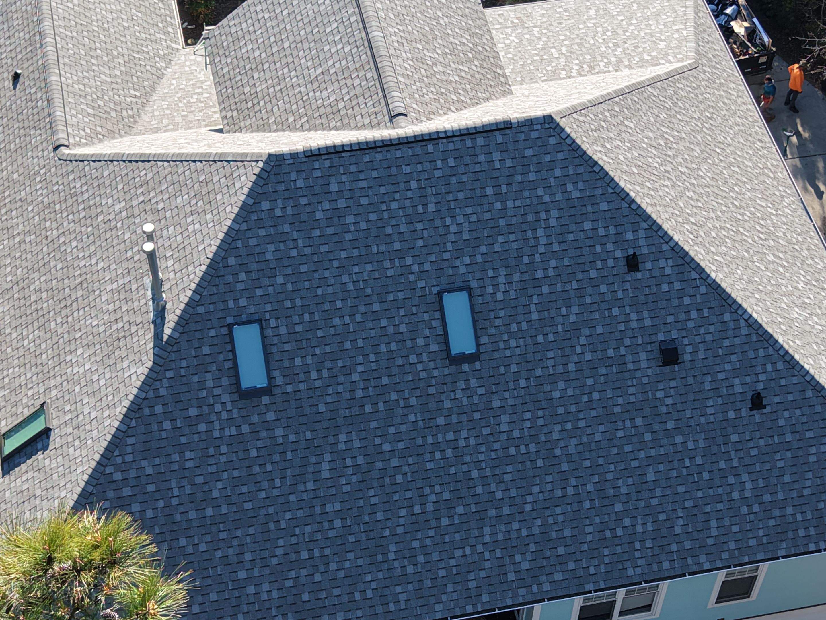 Indigo Plantation Southport NC Fortified Roof Replacement Southport NC CertainTeed Landmark Pro Cobblestone Gray Skylight Installation by RGR Construction and Roofing, LLC
