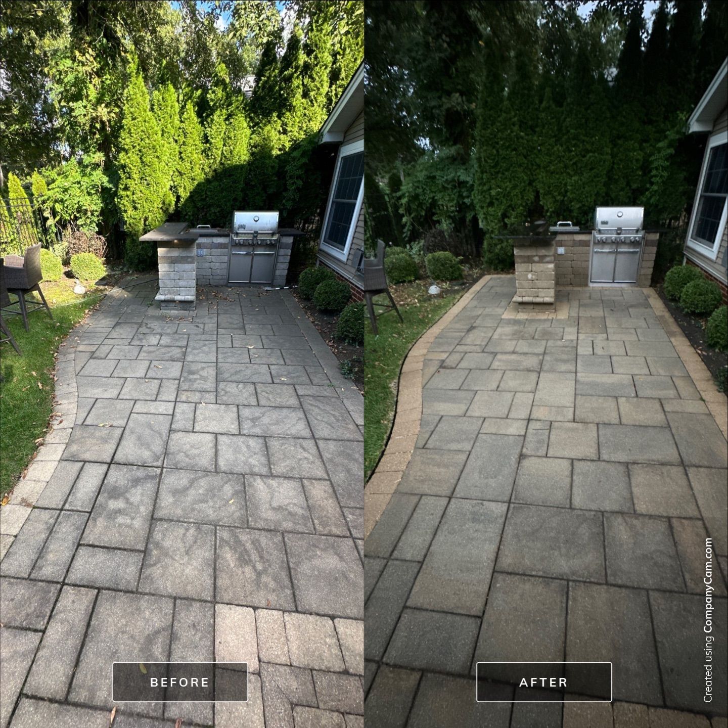 Project in Park Ridge by Simmons Power & Soft Washing