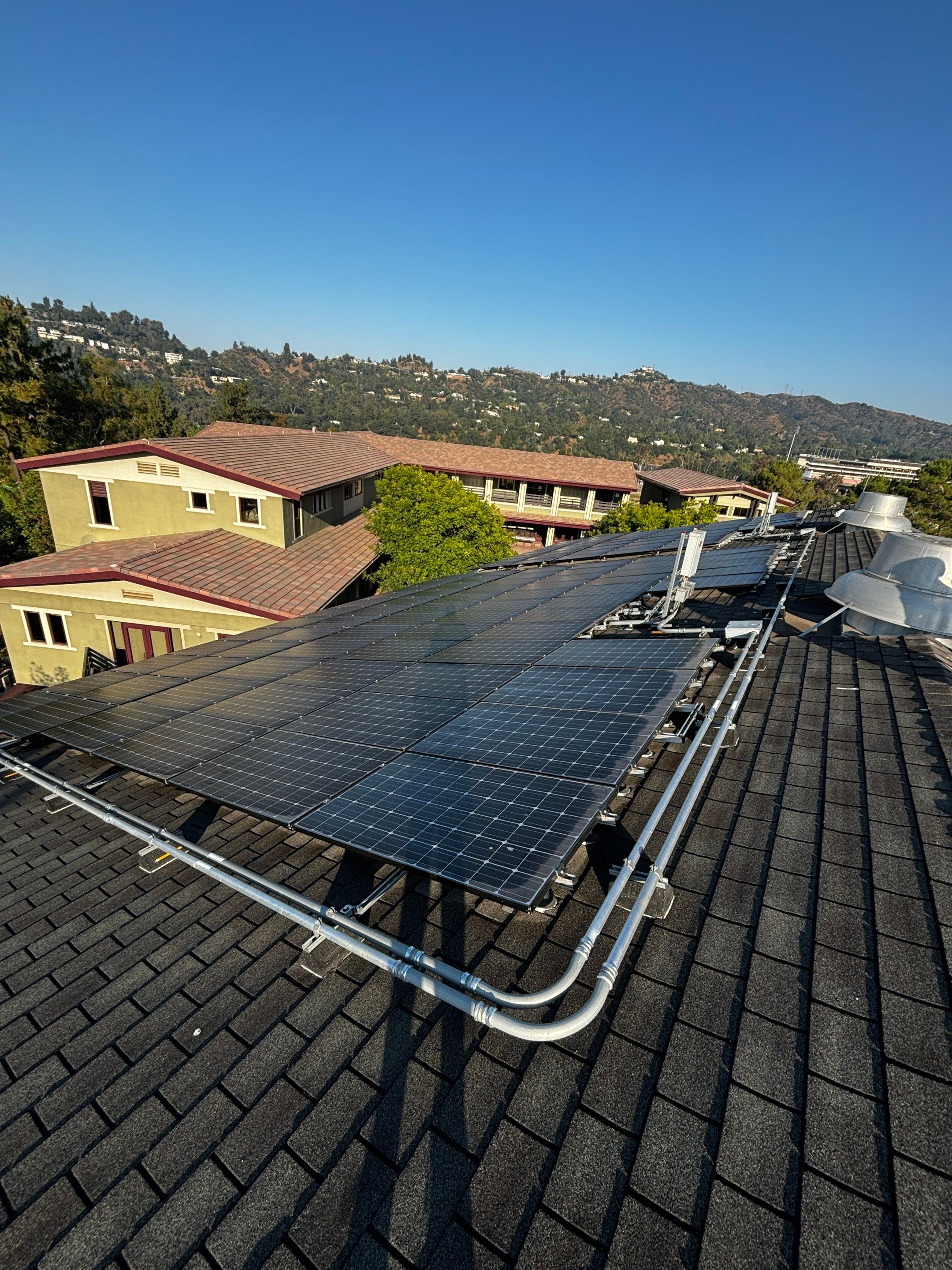 Commercial Solar Panel Cleaning for Chandler School in Pasadena Ca by Palm Coast Solar Cleaning