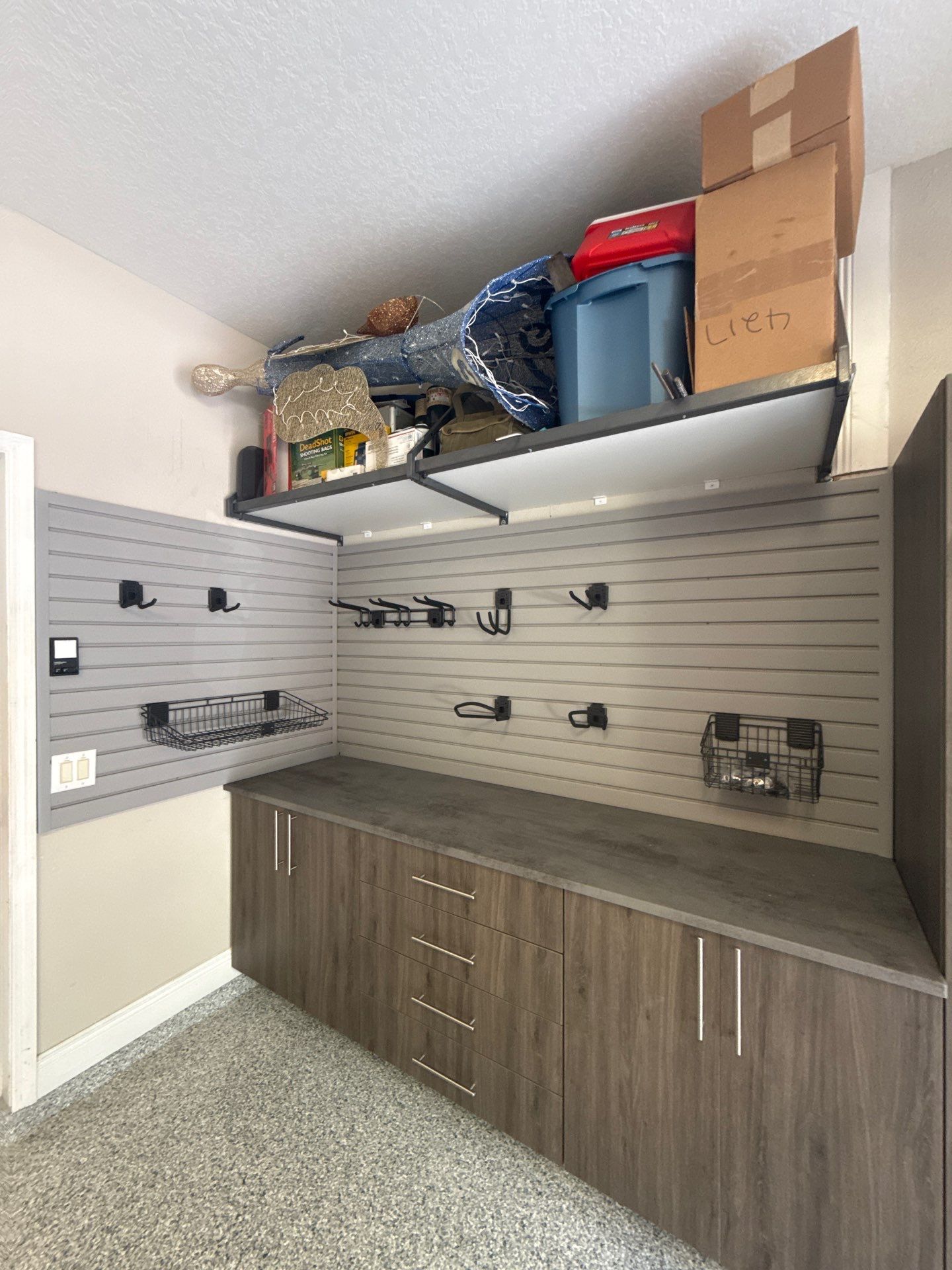 Garage Organization Project in Lithia by Square 1 Garage and Closet Solutions
