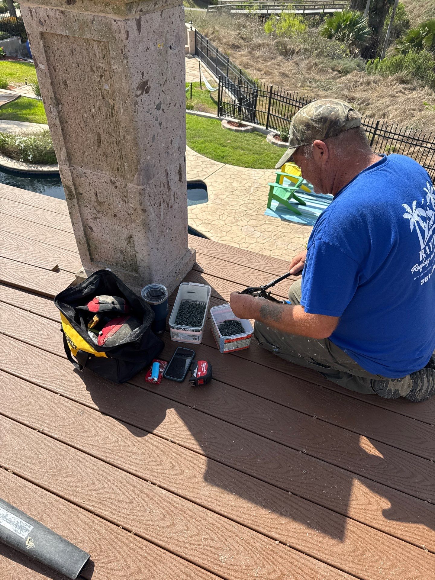 Walk Out Patio Cover by Bayfront Roofing and Construction