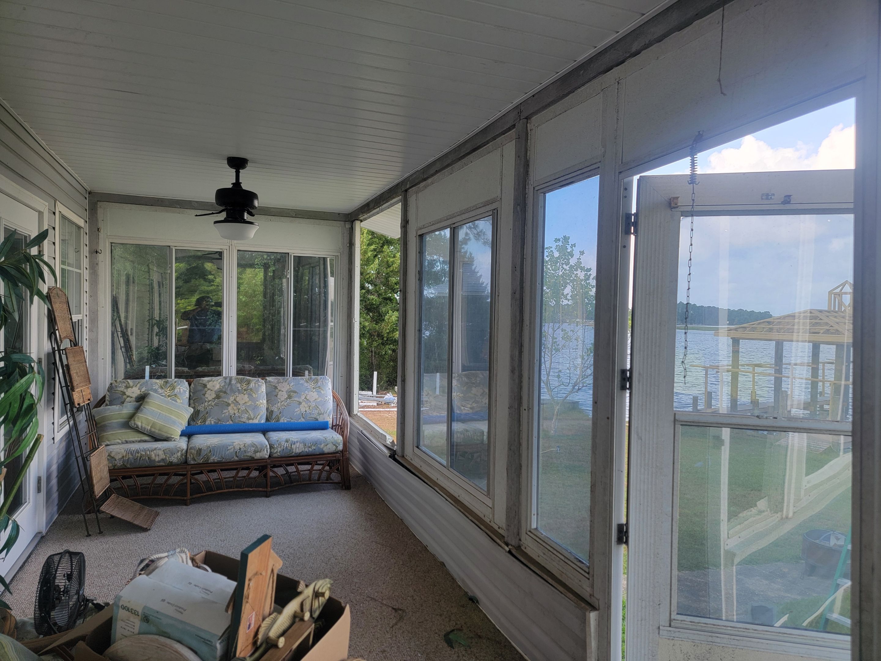 Glass Under w/Stairs in Milton by Titan Sunrooms